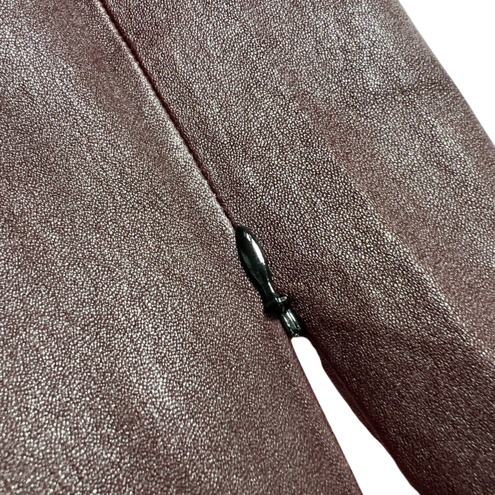 Mackage Mackage Lamb Leather Skinny Pants Maroon Size 8 Zip Size 30" / US 8 / IT 44 - 6 Thumbnail