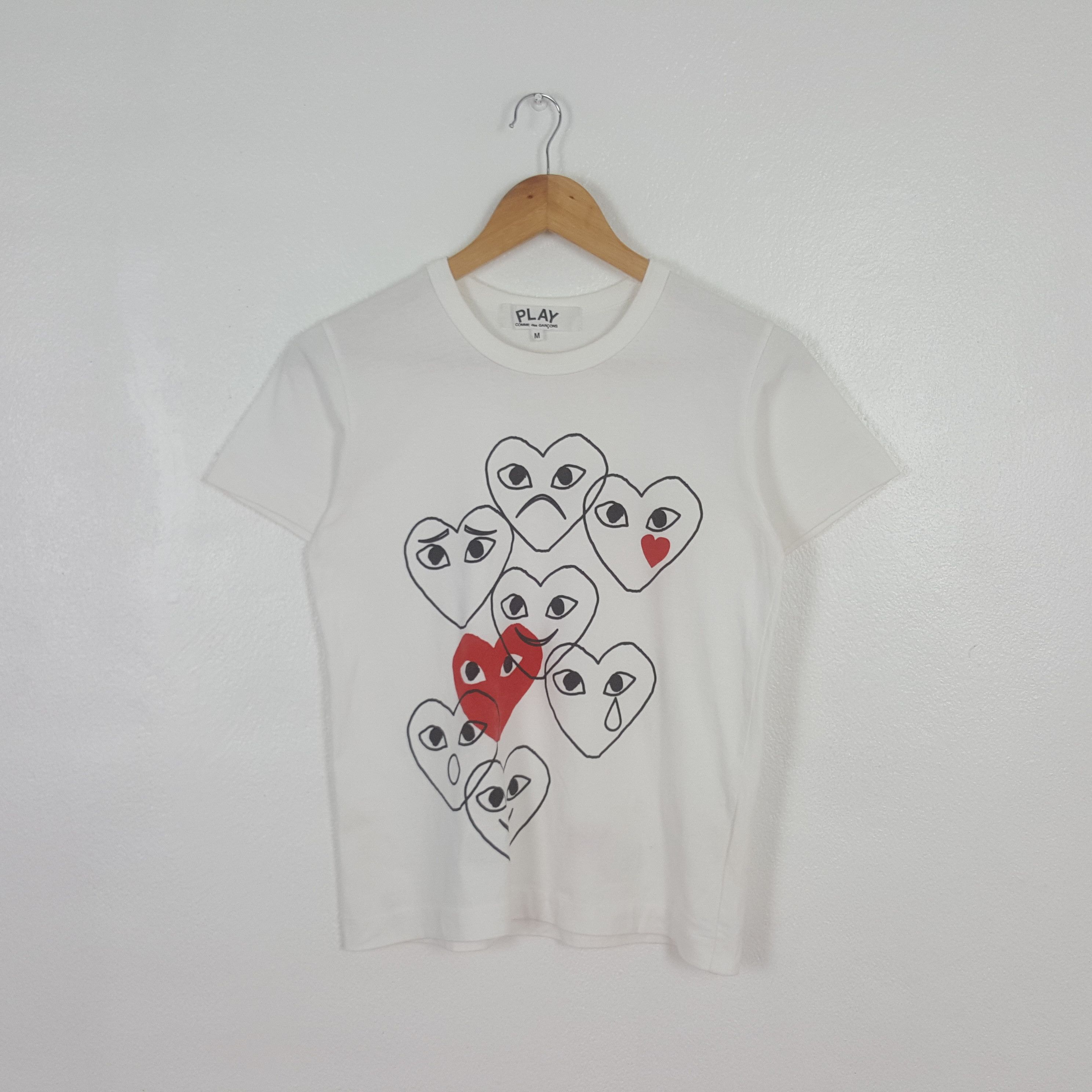 Comme des Garcons PLAY Vintage Comme des Garcons Play Designer Tshirt C319N54 Size US S / EU 44-46 / 1 - 1 Thumbnail