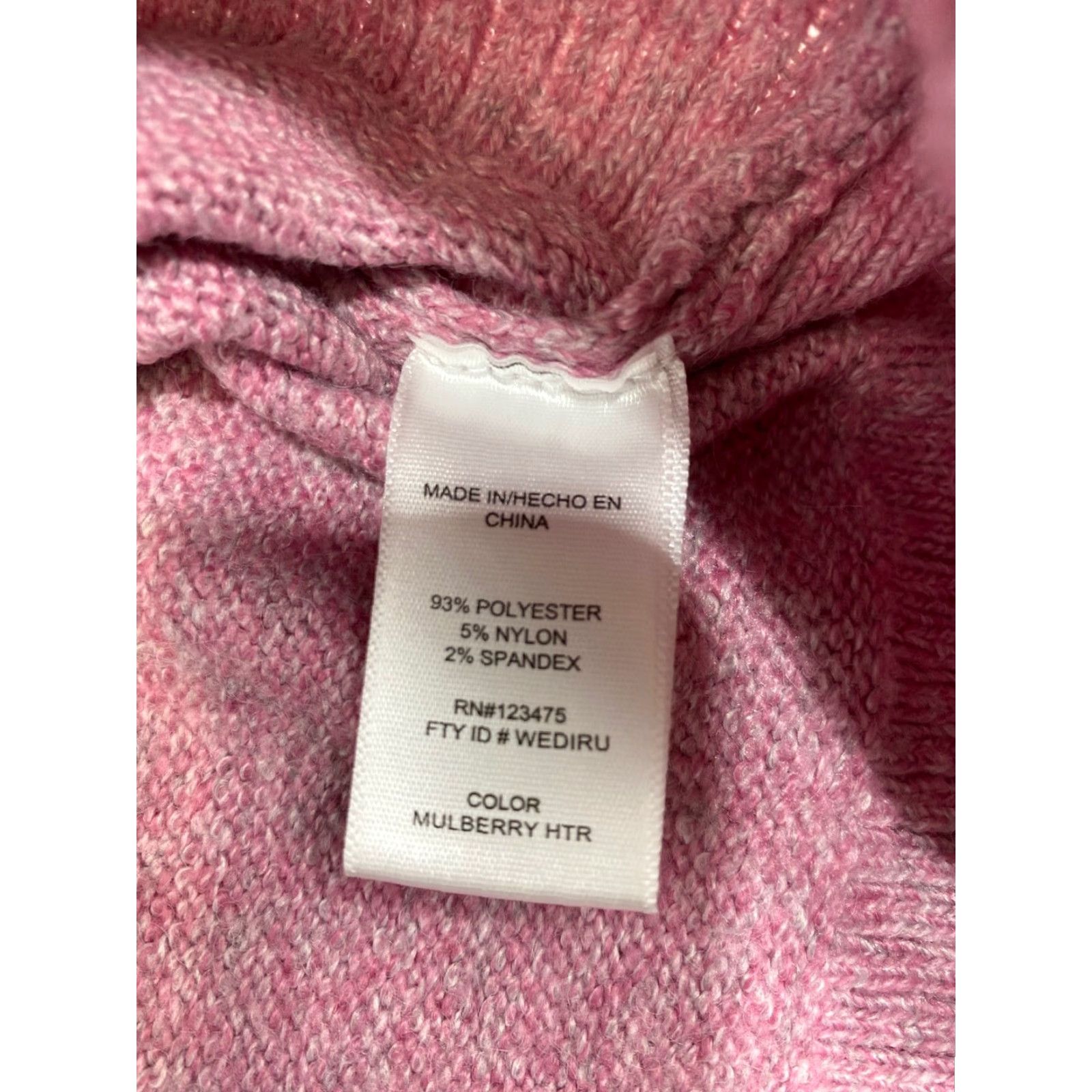 Ellen Tracy NWT Ellen Tracy Pink Round Neck Pullover Sweater M Women Cable-Knit Knit Cotton Blend Long Sleeve Pullover Size M / US 6-8 / IT 42-44 - 4 Thumbnail