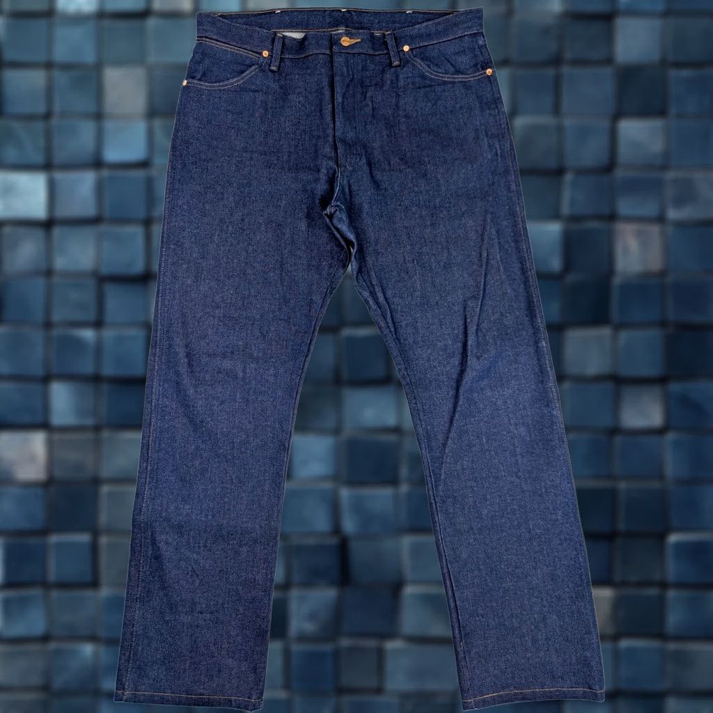Wrangler Wrangler Cowboy Cut 13MWZ Original Blue Jeans Men 40x33 Indigo EUC Regular Straight Denim 100% Cotton Wrangler Cowboy Cut Jeans Mens Size US 40 / EU 56 - 1 Thumbnail