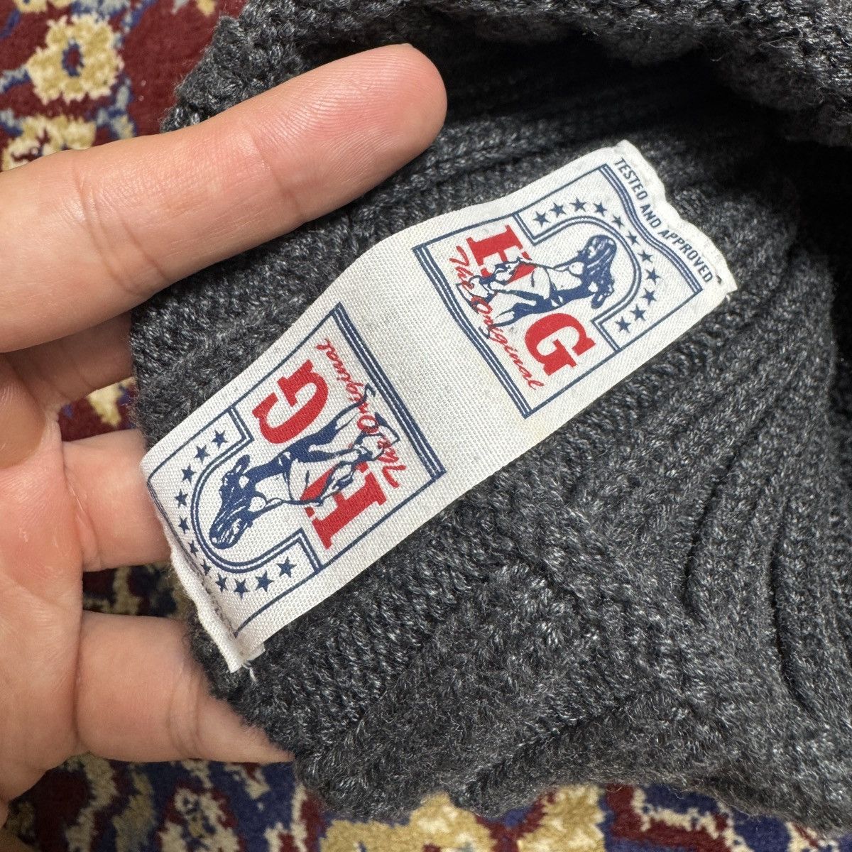 Hysteric Glamour Vintage Hysteric Glamour Pin-up Girl logo Knit Beanie Y2k Size ONE SIZE - 3 Thumbnail