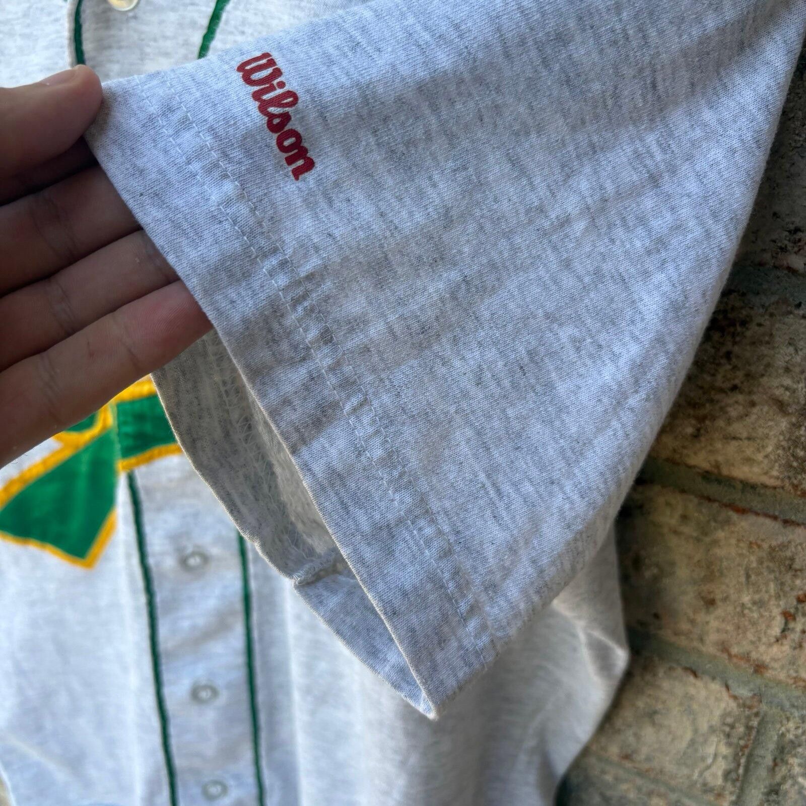 Wilson Vintage 80s Oakland Athletics jersey Size US L / EU 52-54 / 3 - 7 Thumbnail