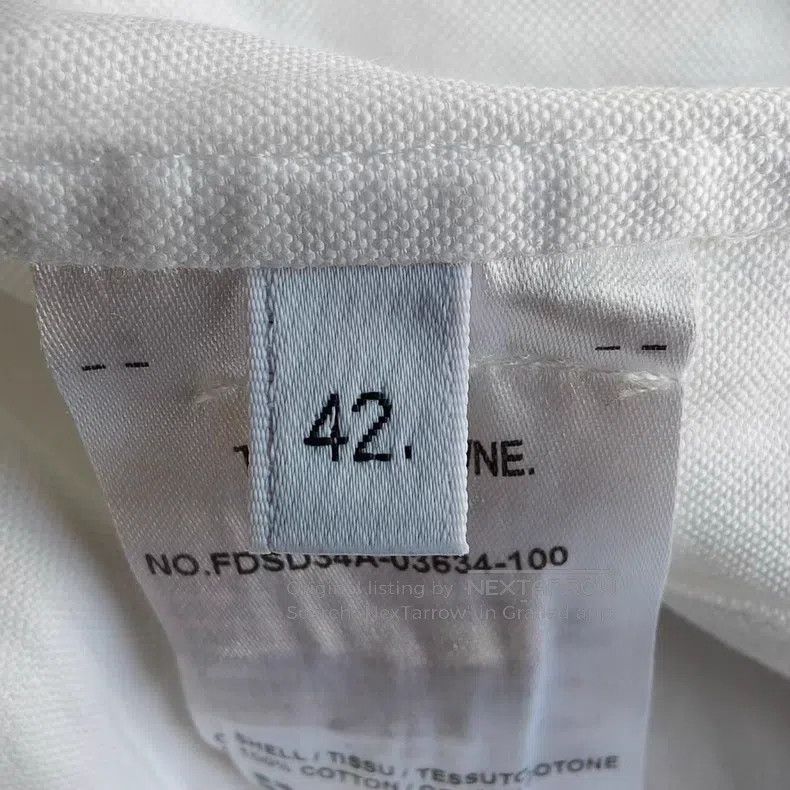 Thom Browne Thom Browne Asymmetrical Hem Pure Cotton Long-Sleeve Shirt Size M / US 6-8 / IT 42-44 - 4 Thumbnail
