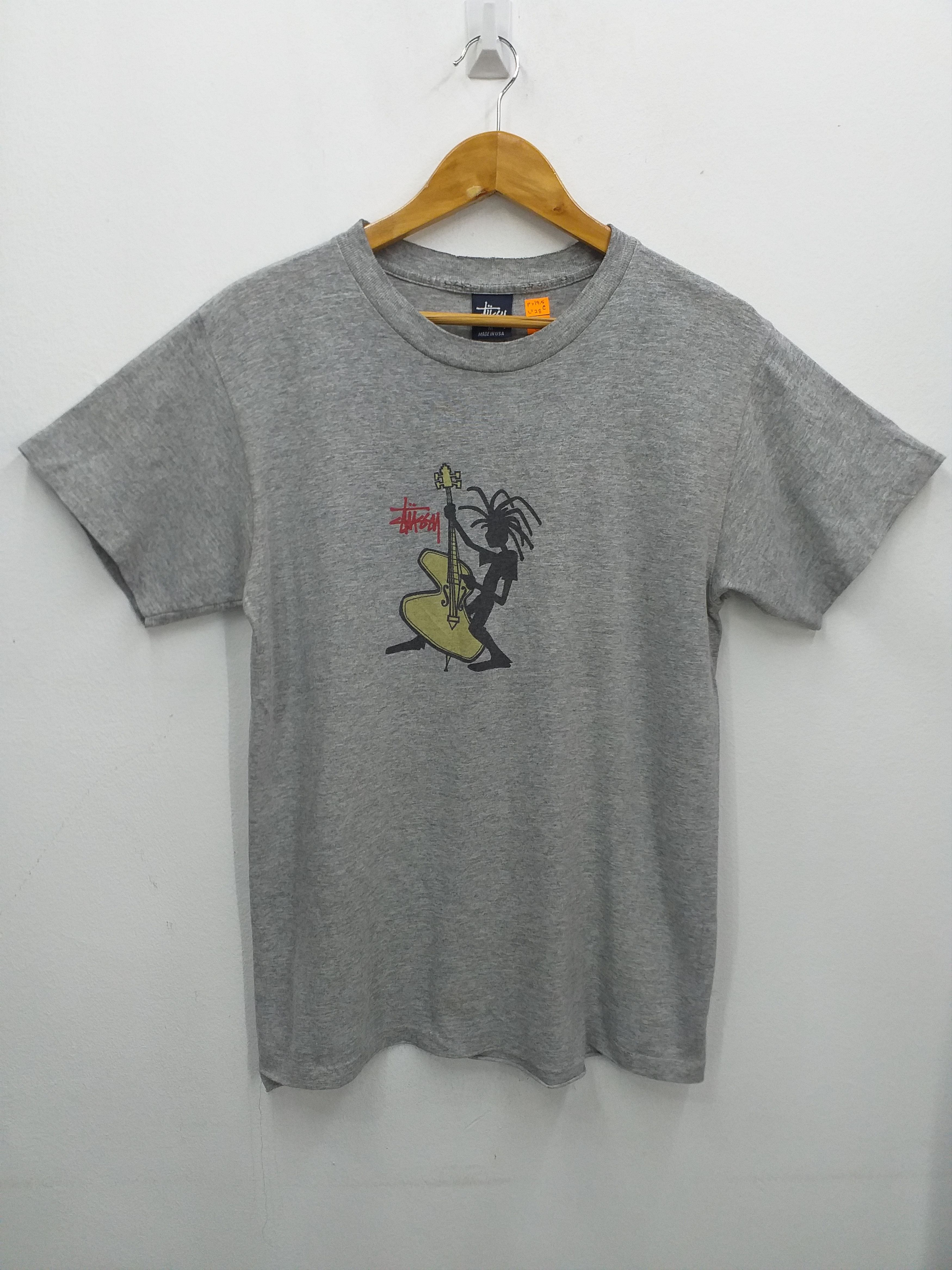 Stussy Vintage Stussy Trumpet Grey USA Tee - C031 Size US M / EU 48-50 / 2 - 1 Thumbnail