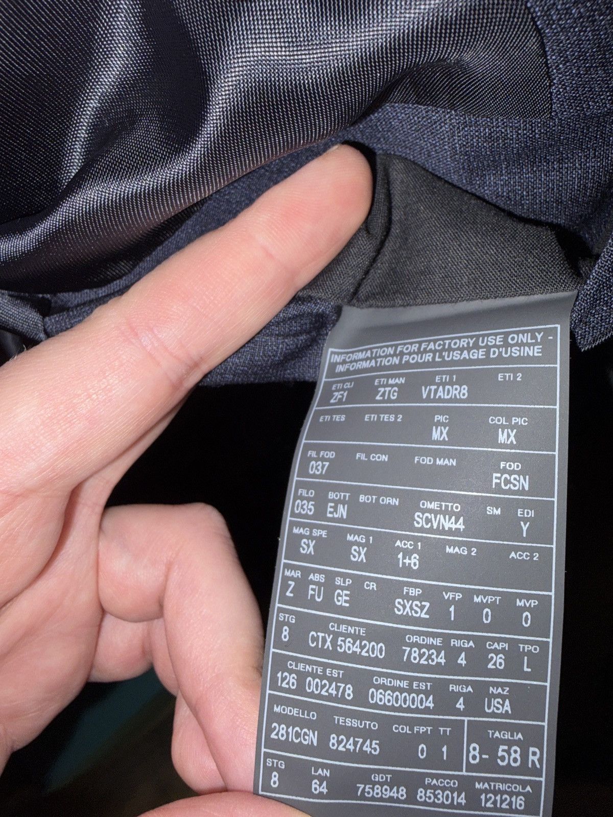 Z Zegna Zegna Suit Navy 8-58 R Size 54R - 10 Thumbnail