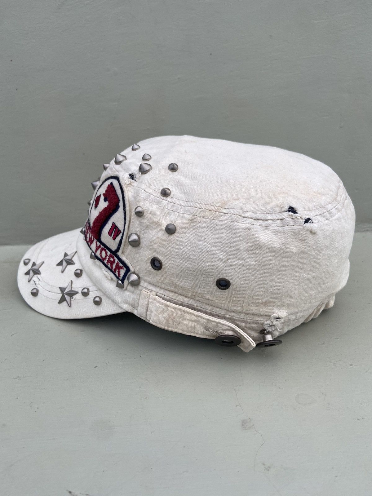 Hysteric Glamour × Japanese Brand × Vintage 2000s new York studded star ifsixwasnine patrol hat Size ONE SIZE - 5 Thumbnail
