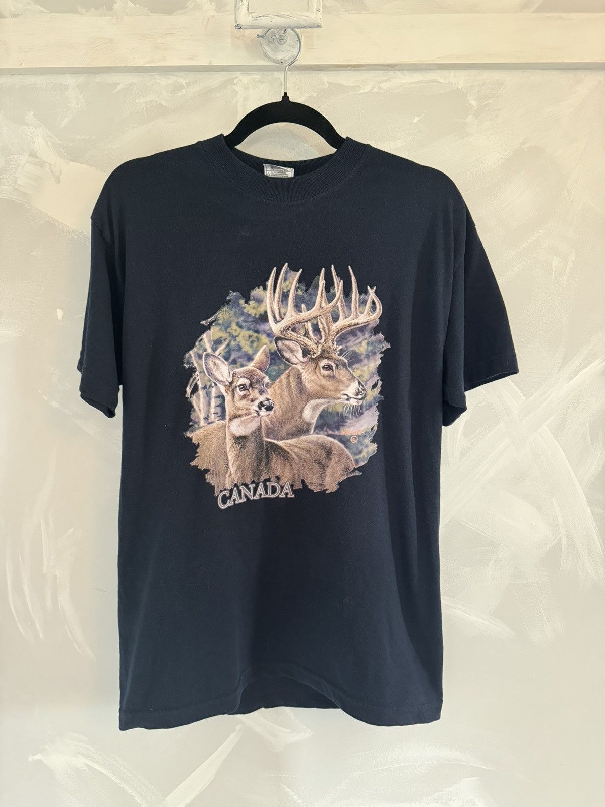 AAA × Realtree AAA Style Deer Doe Canada Hunting Navy T-Shirt Realtree Size US M / EU 48-50 / 2 - 1 Thumbnail