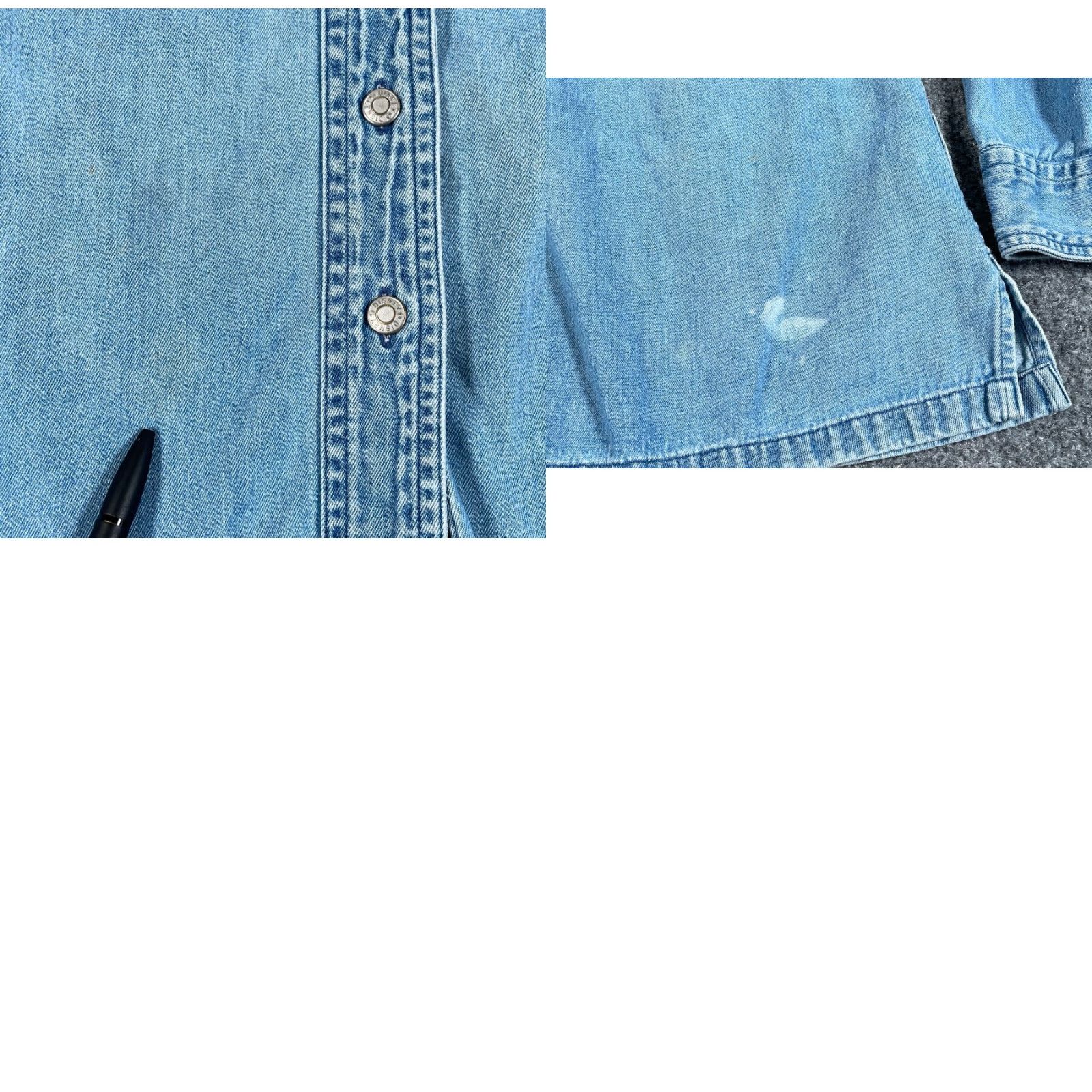 Disney VINTAGE Disney Store Minnie Mouse Denim Shirt Women's Large Blue Embroidered Employee Size L / US 10 / IT 46 - 8 Thumbnail
