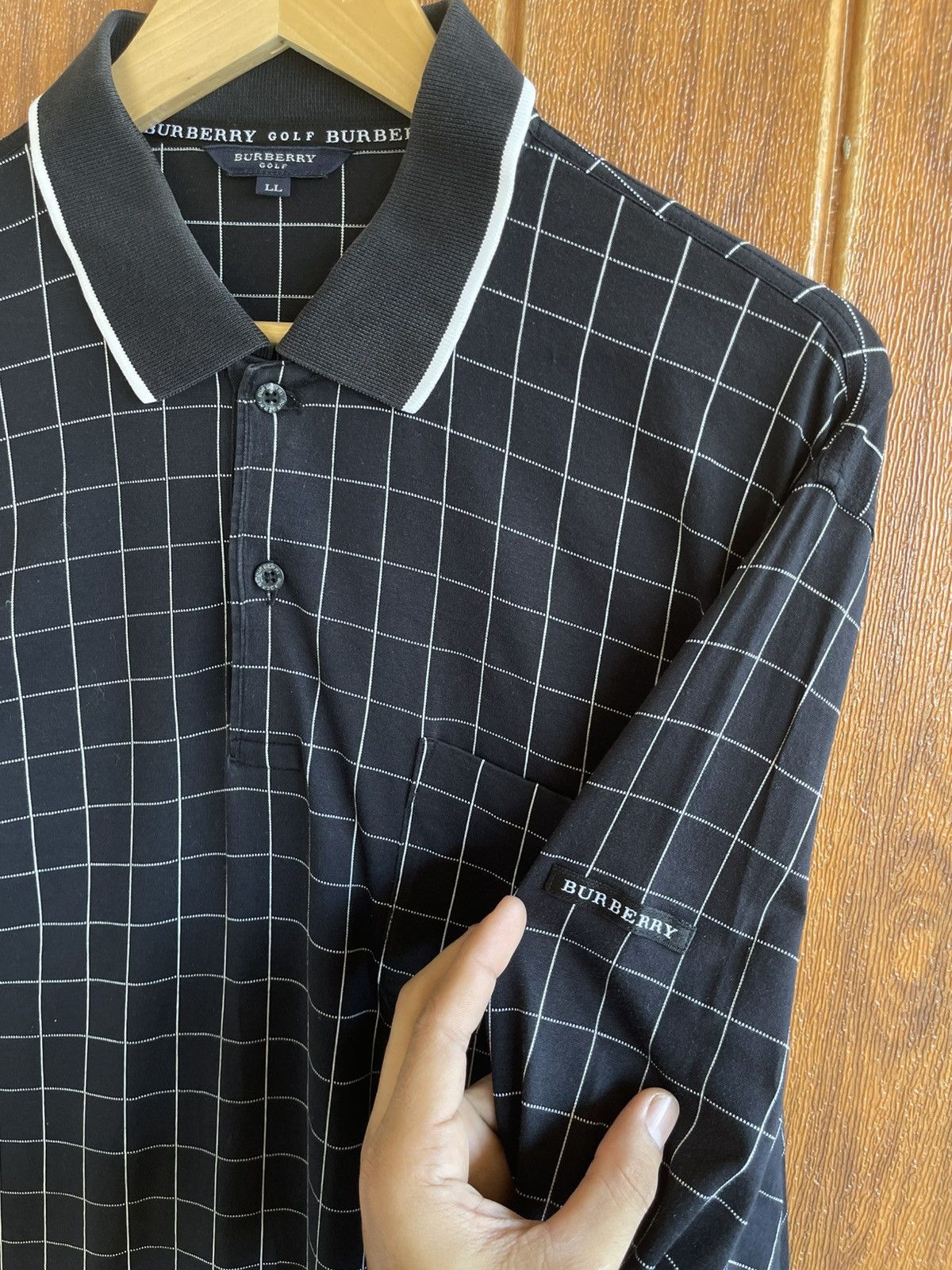 Burberry Vintage 🔥BURBERRY GOLF🔥Polo Long Sleeve Tshirt Size US L / EU 52-54 / 3 - 1 Thumbnail