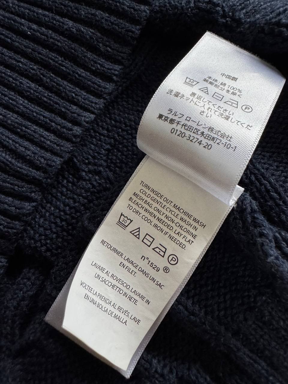 Polo Ralph Lauren Polo Ralph Lauren Cable Knit Sweater Navy–Classic Pony Logo Size US M / EU 48-50 / 2 - 11 Thumbnail