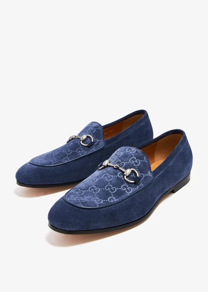 Gucci oc11z0226 Men's Loafer With Horsebit in Blue Size US 7.5 / EU 40-41 - 4 Thumbnail