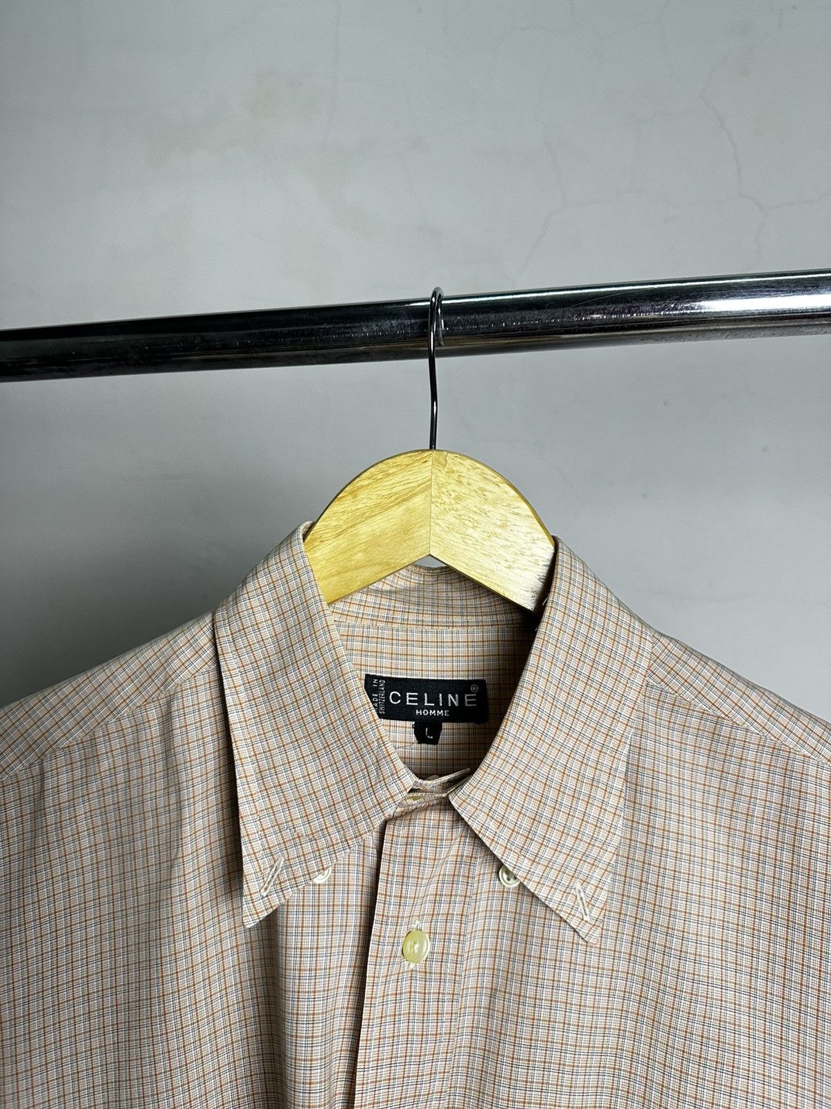 Celine 90’s Celine Homme Button Shirt Size US L / EU 52-54 / 3 - 3 Thumbnail