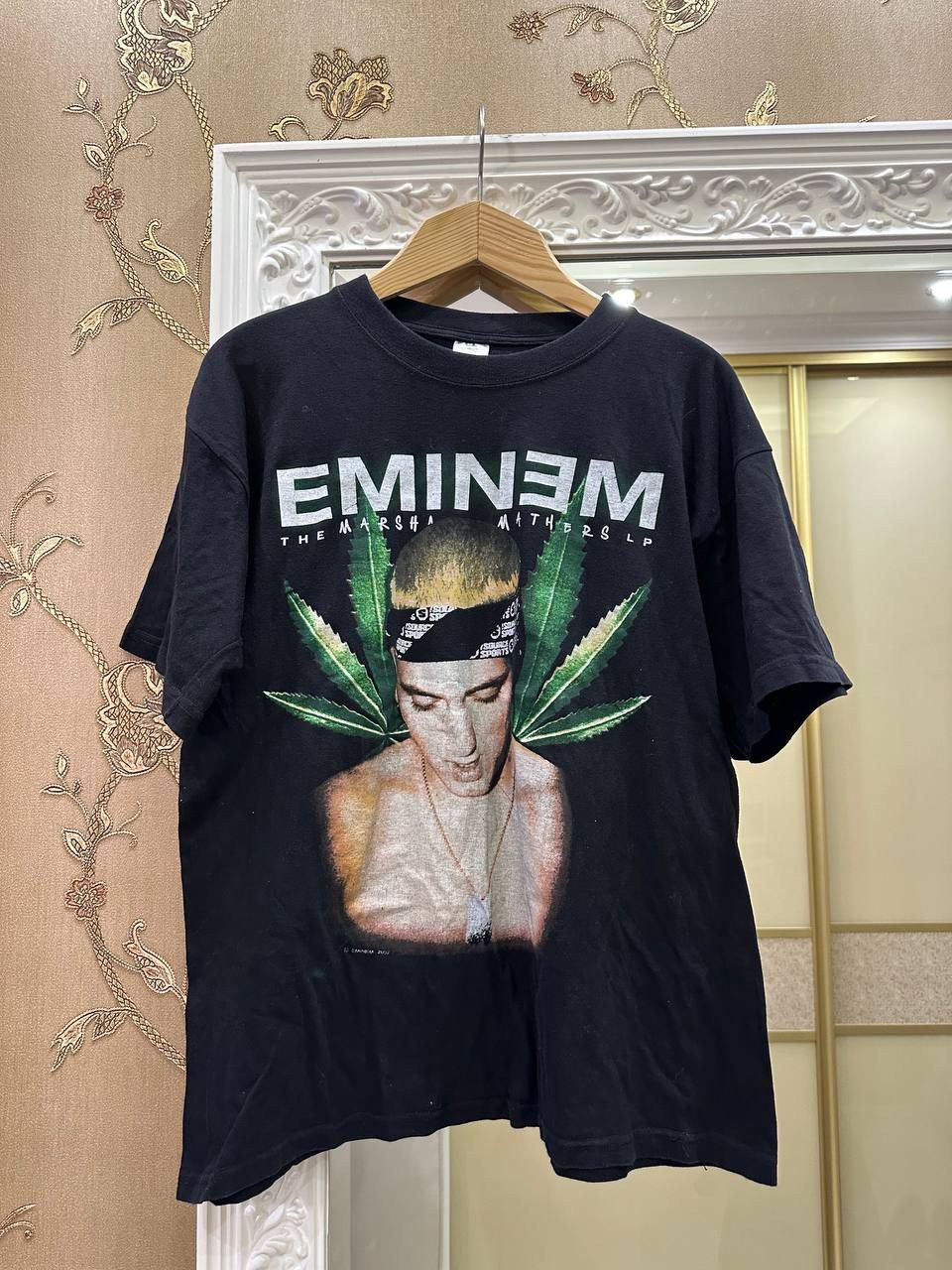 image of 2002 Eminem The Marshall Mathers Lp T Shirt XL in Black, Men's