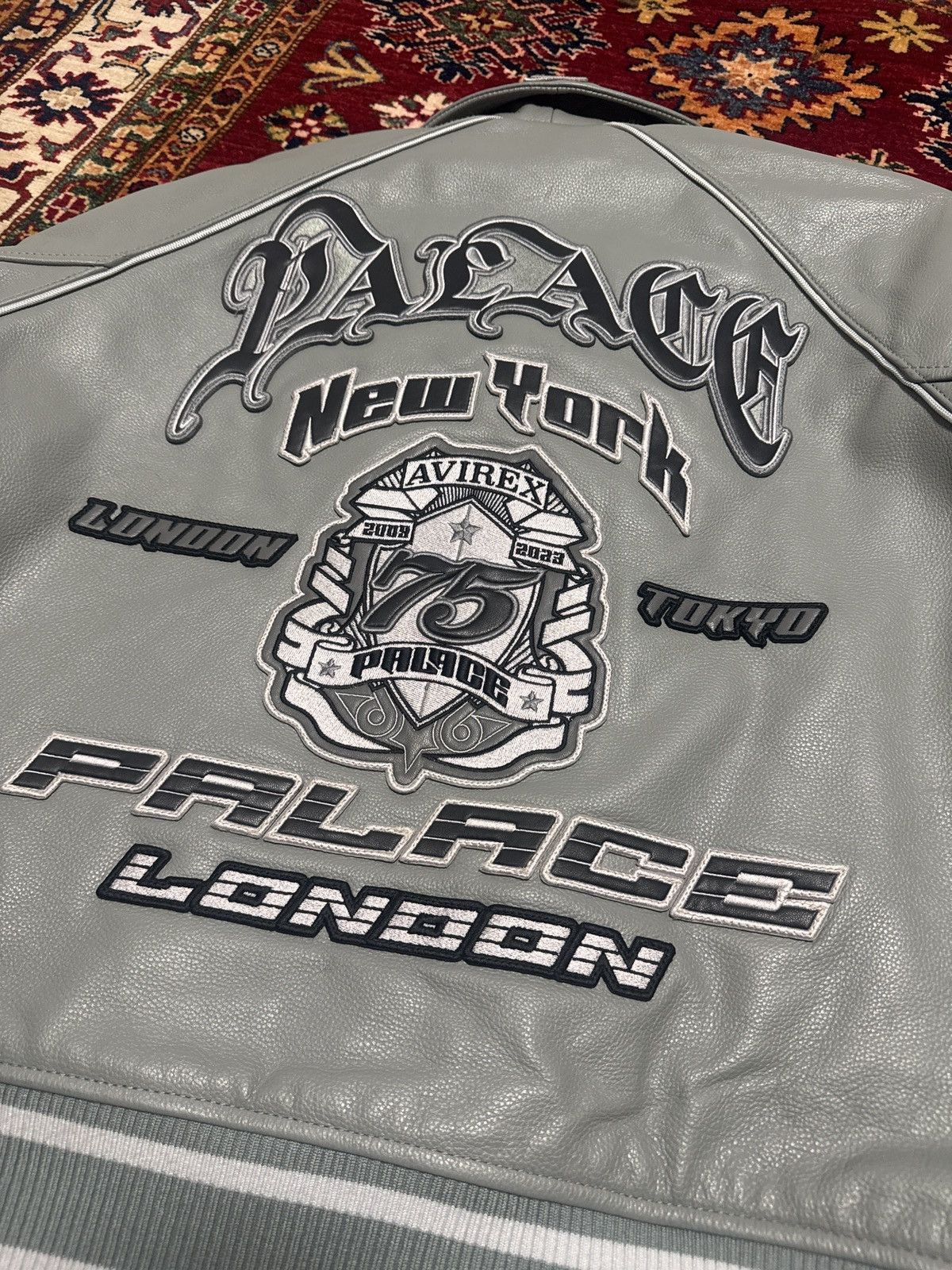 Palace PALACE AVIREX LEATHER JACKET Size US M / EU 48-50 / 2 - 3 Thumbnail