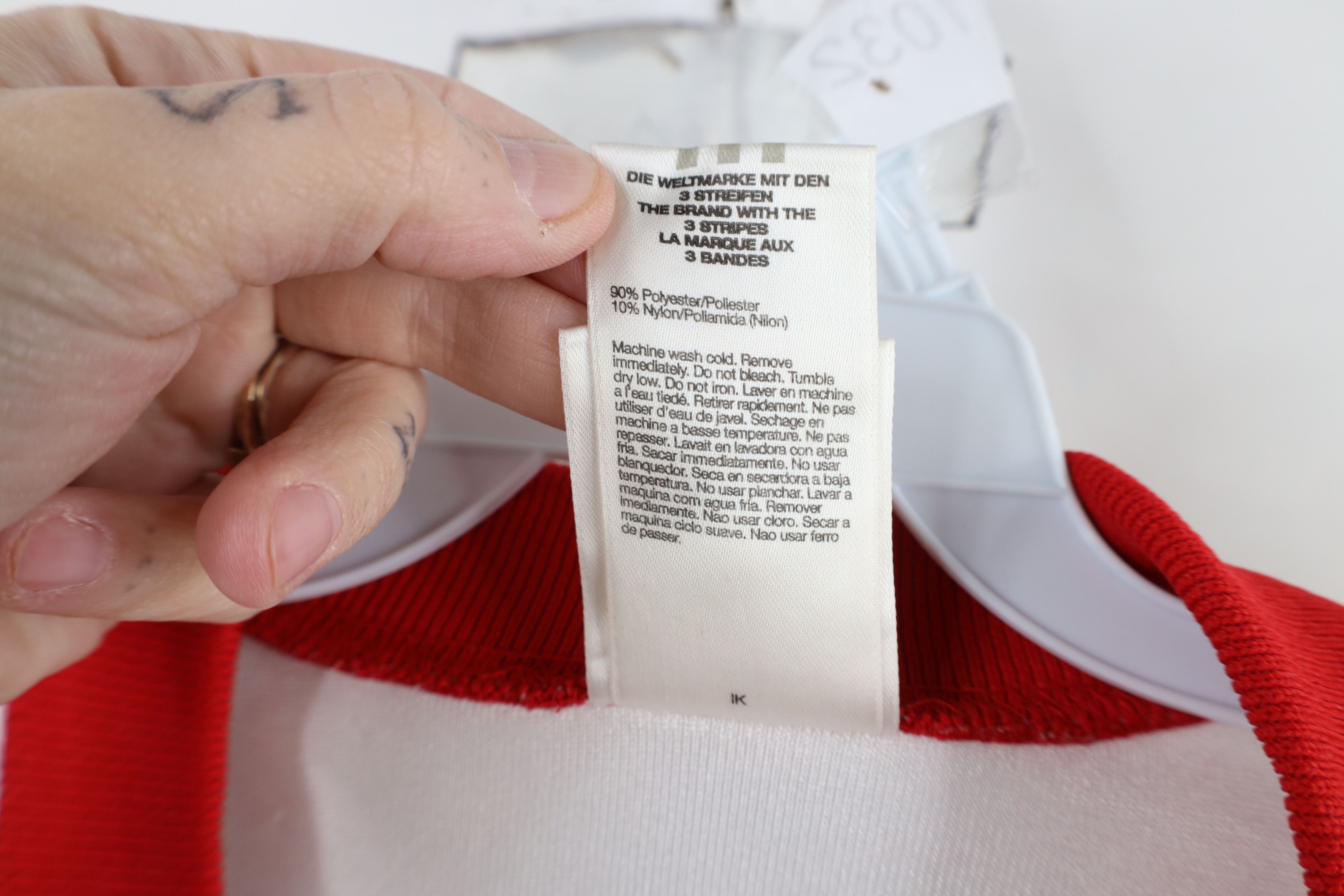 Adidas × Vintage Vintage 90s Adidas University of Nebraska Jersey #10 Size US XXL / EU 58 / 5 - 11 Thumbnail