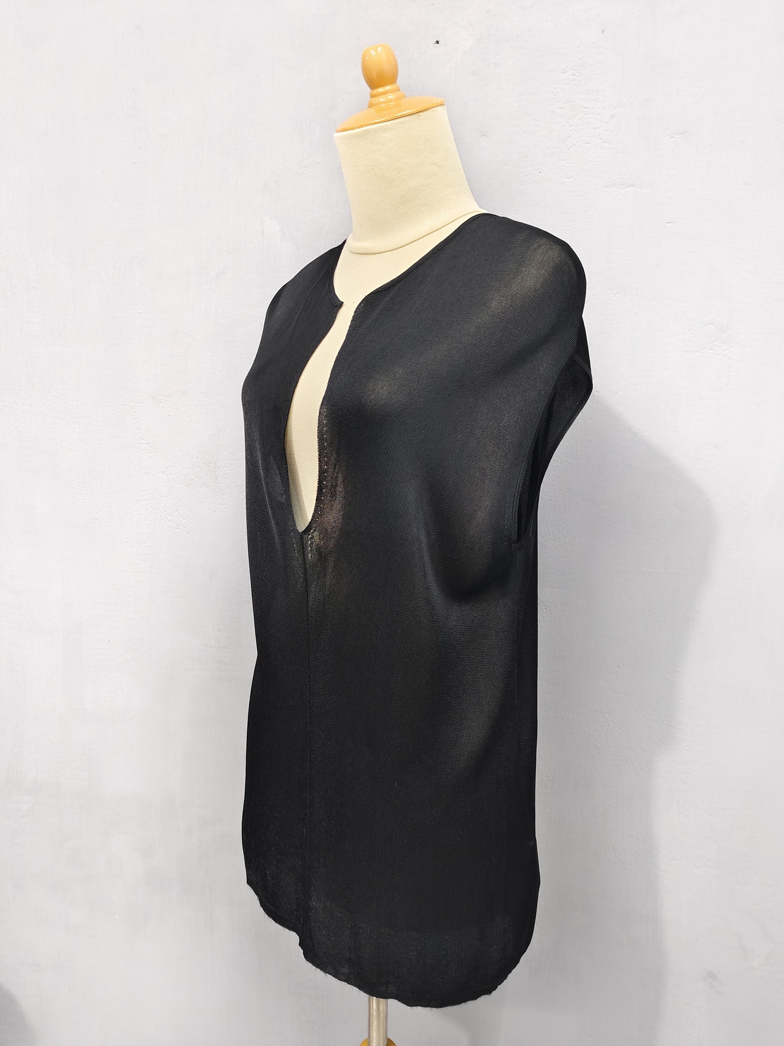 Loewe 💥 Vtg Loewe Madrid Rayon Sleeveless Blouses Size L / US 10 / IT 46 - 3 Thumbnail