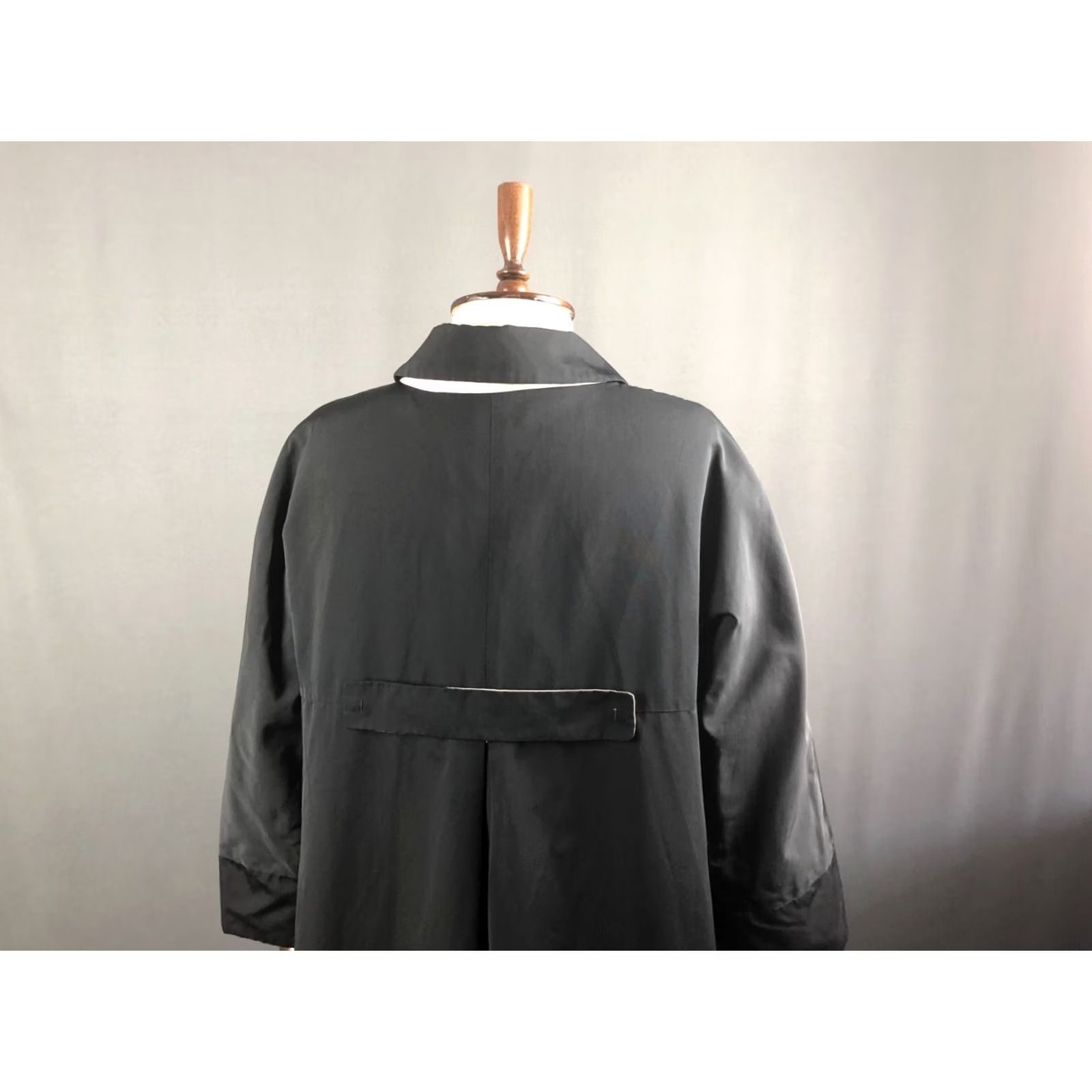 Max Mara 'S Max Mara Trench Coat Size 14 Black Snap Down Polyester Women Size XL / US 12-14 / IT 48-50 - 5 Thumbnail