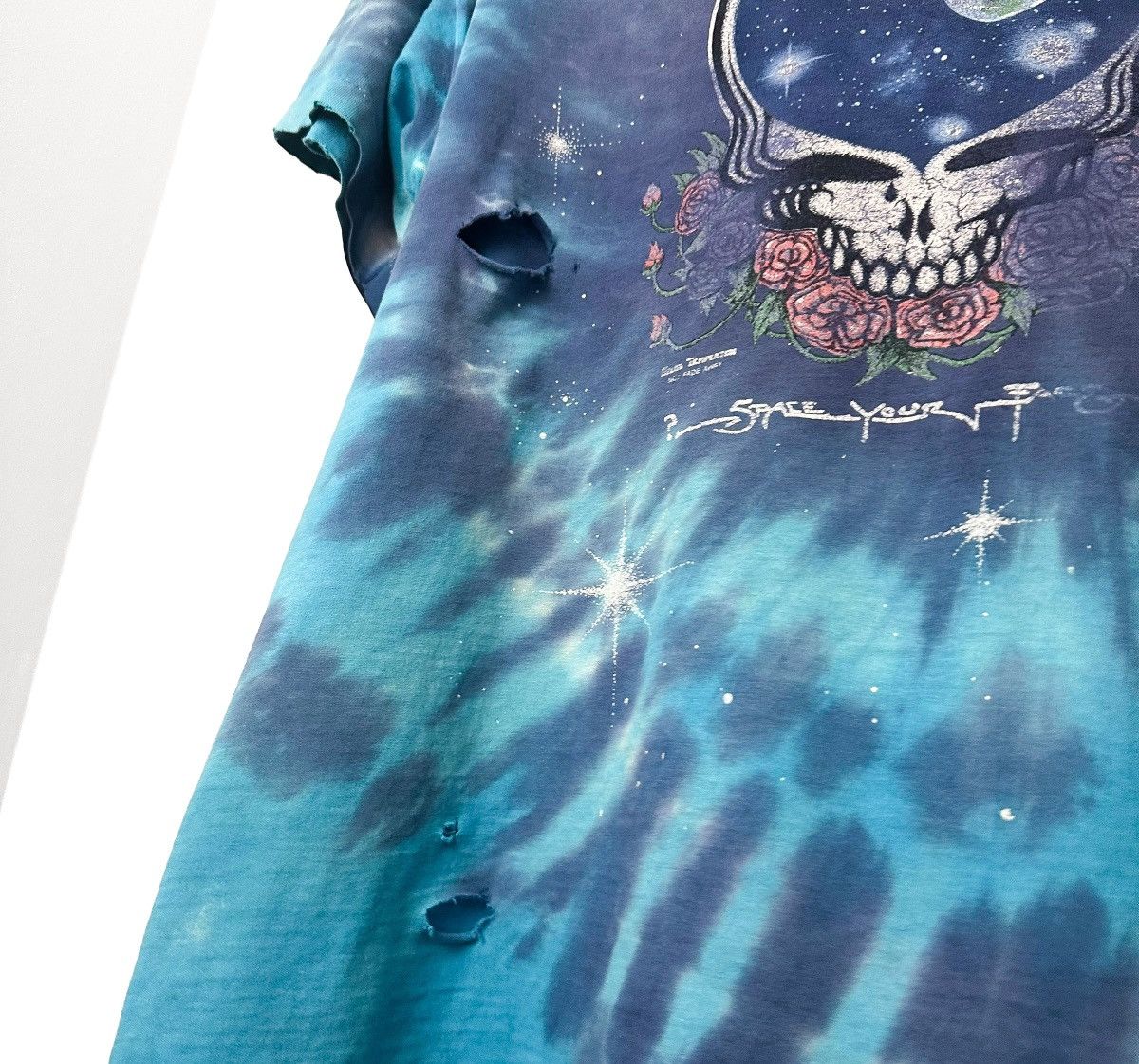 Grateful Dead 90’s THRASHED Grateful Dead Tie-Dye T-Shirt Size US XL / EU 56 / 4 - 4 Thumbnail