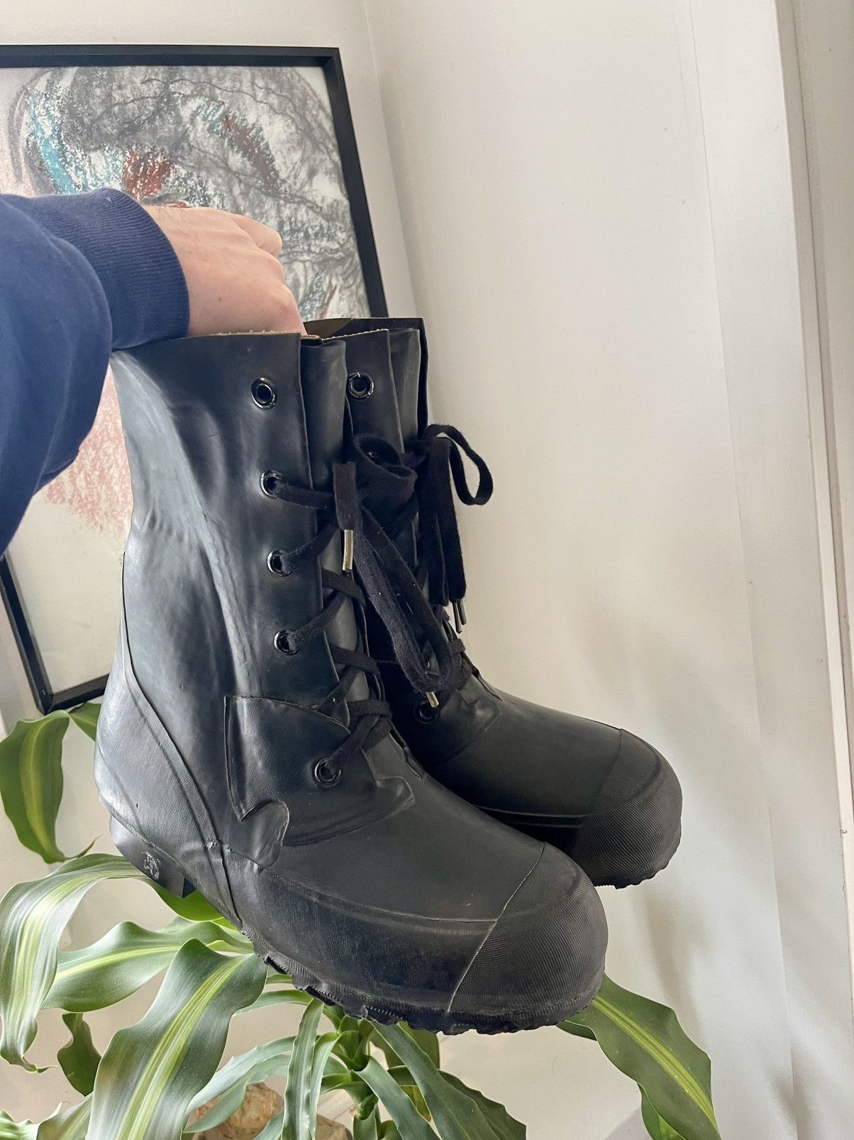 Vintage Military Extreme Cold Mickey boots narrow Raf Simons blah bl Size US 9 / EU 42 - 1 Thumbnail