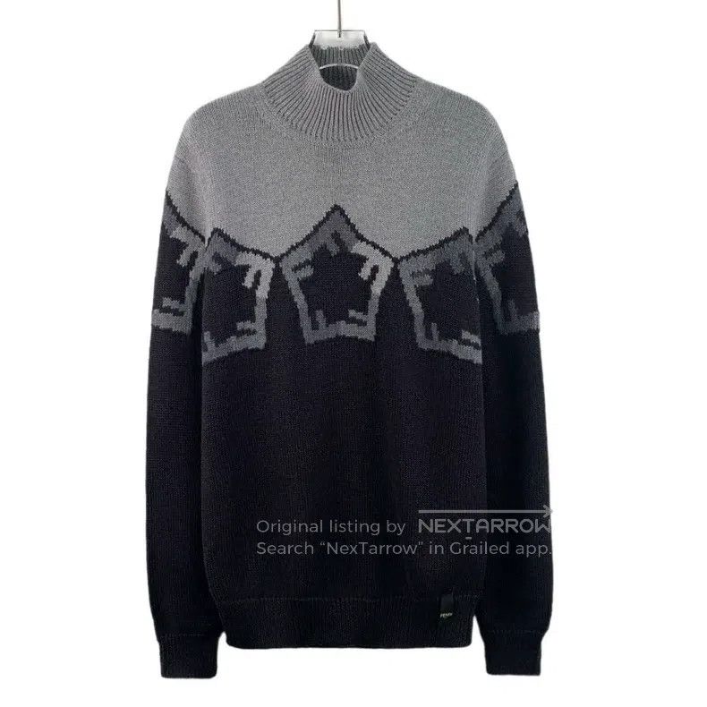 Fendi Fendi Multicolor letter five-pointed star inlay merino woo Size US S / EU 44-46 / 1 - 1 Thumbnail