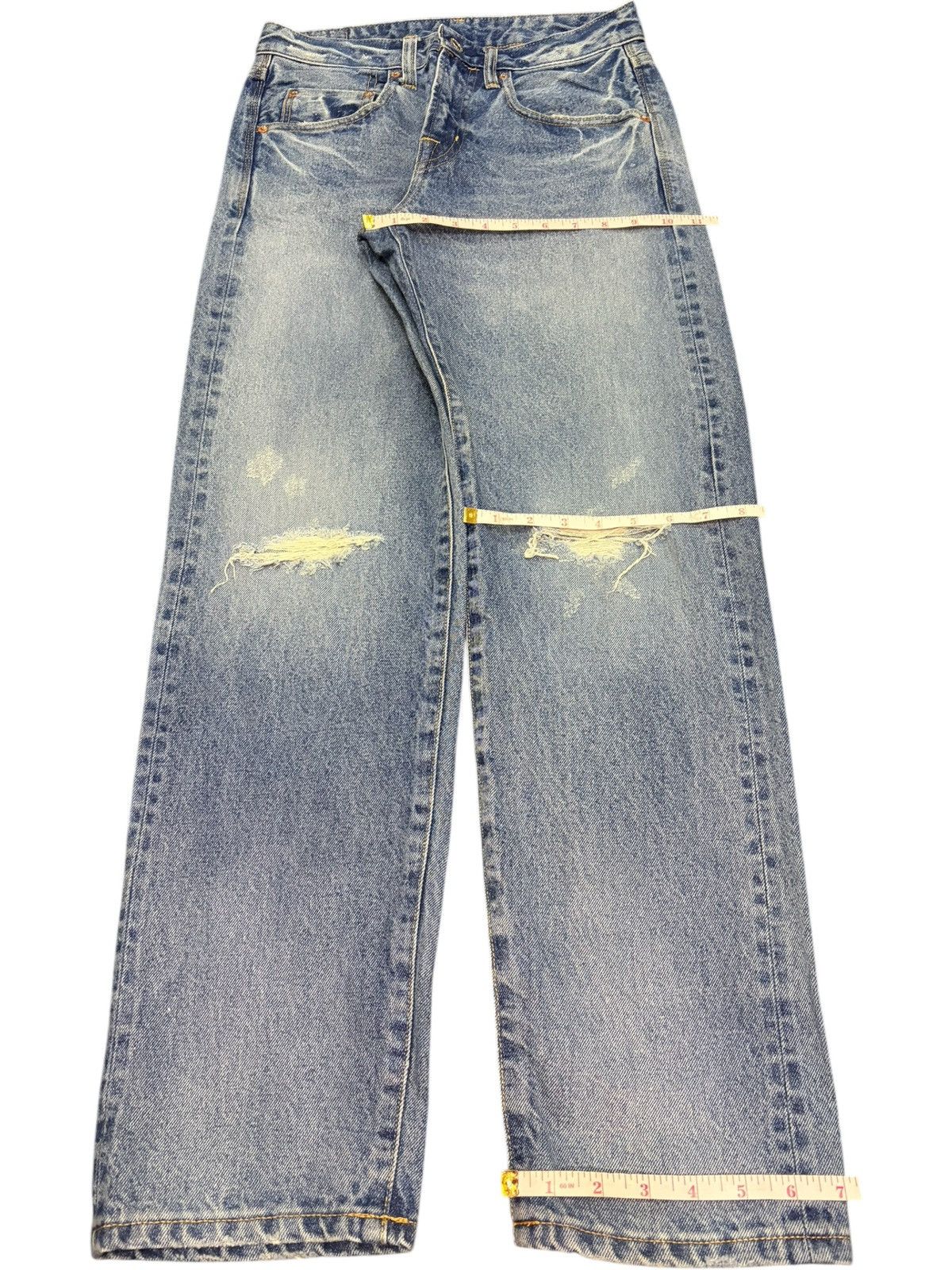 Edwin Vintage Japanese Brand Distressed Selvedge Jeans Size 28" / US 6 / IT 42 - 8 Thumbnail