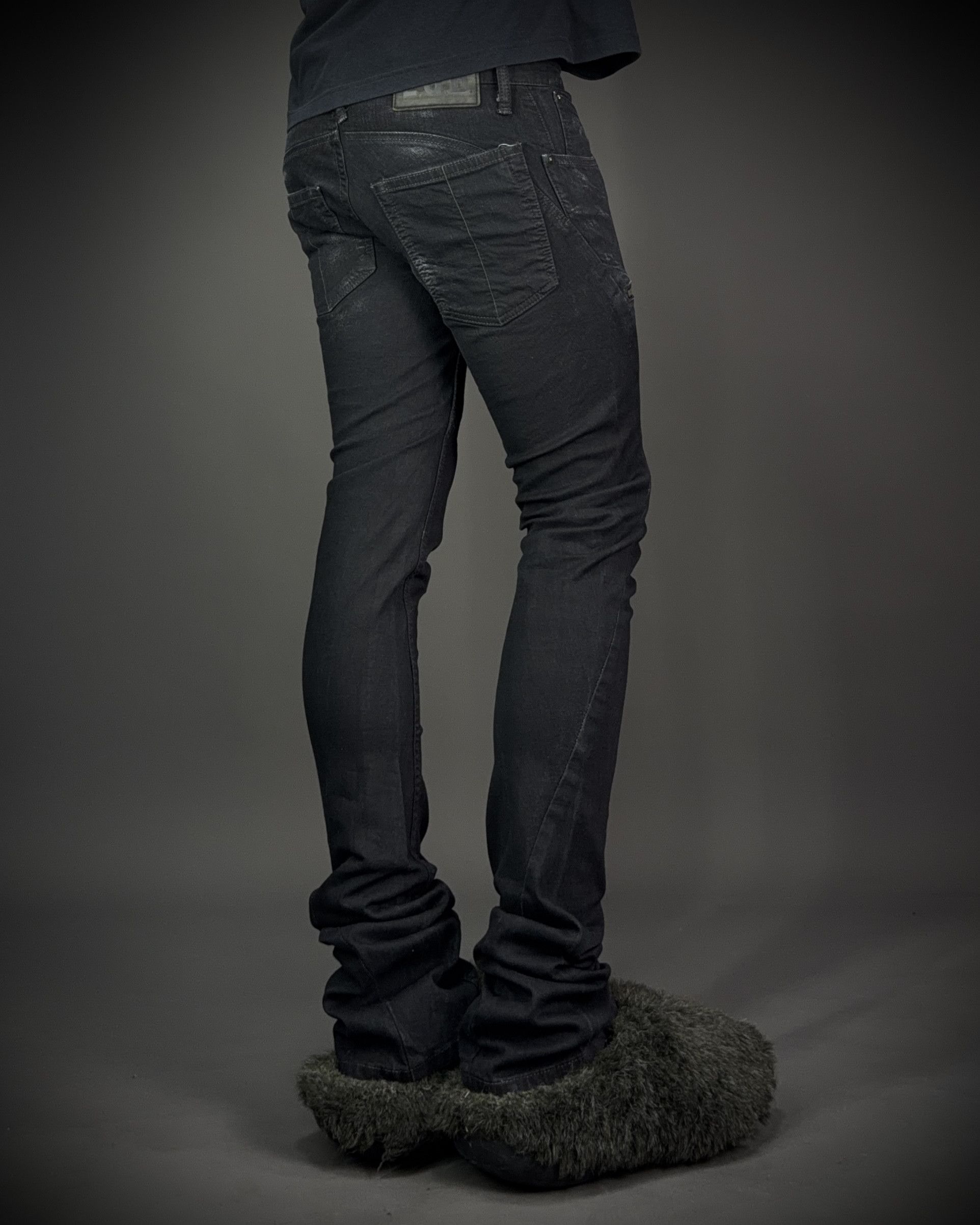 Le Grande Bleu (L.G.B.) LGB S-WOLF Zip Biker Slim Flare Denim Size US 32 / EU 48 - 2 Thumbnail