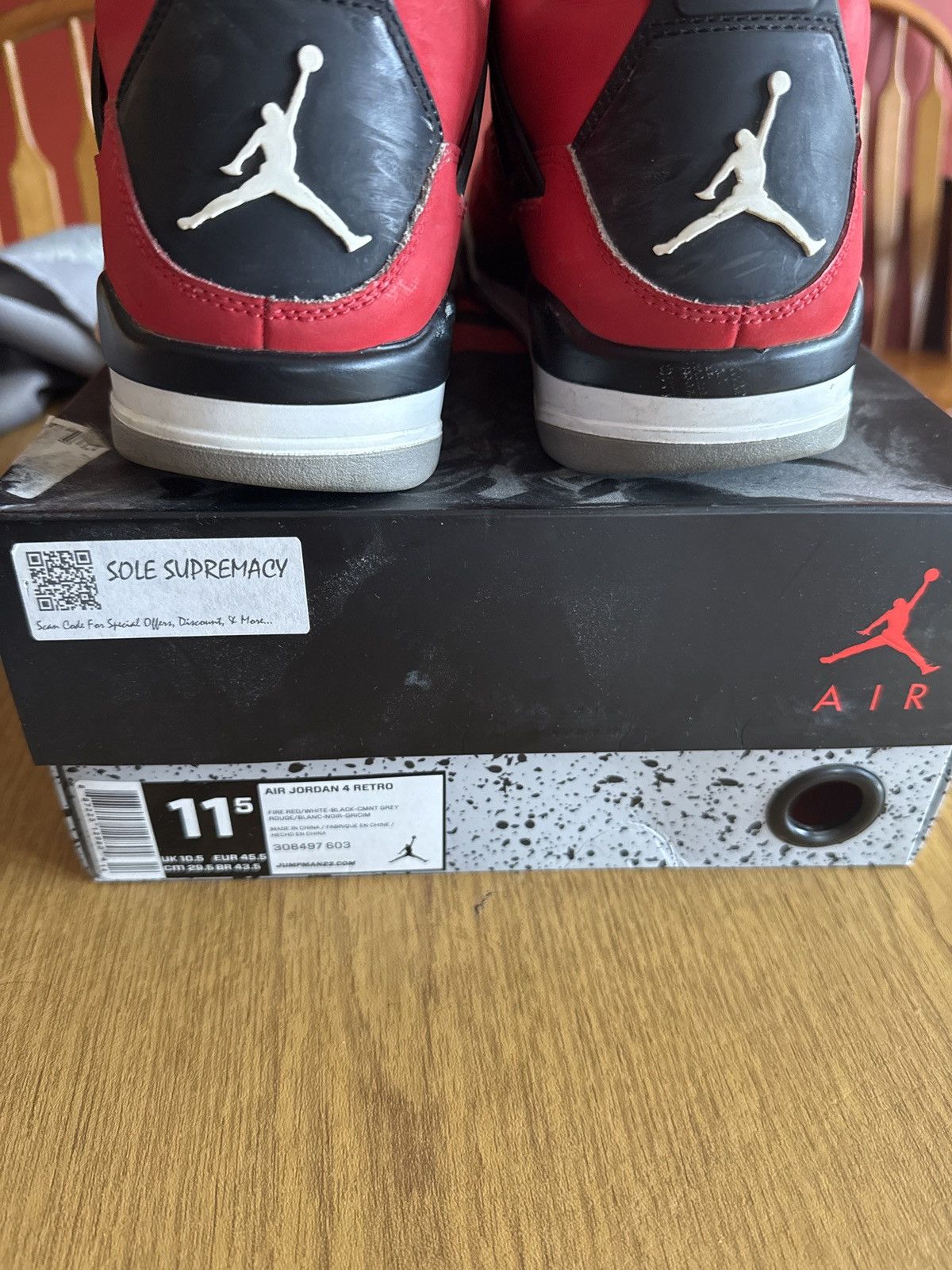 Jordan Brand Air Jordan retro 4 Size US 10.5 / EU 43-44 - 7 Thumbnail