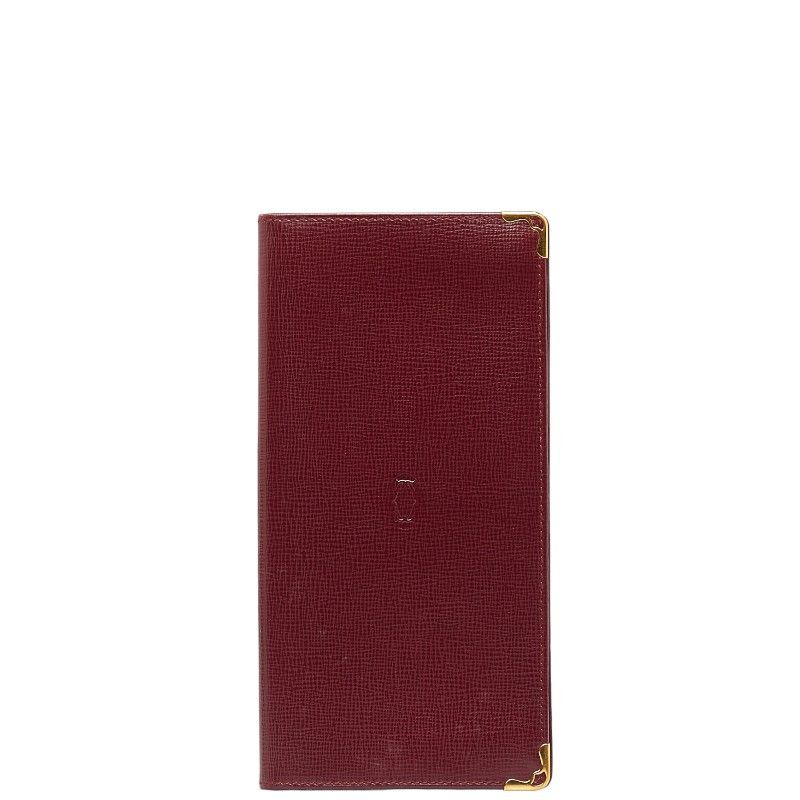 image of Cartier Leather Must Ligne Long Wallet in Rose Gold, Women's
