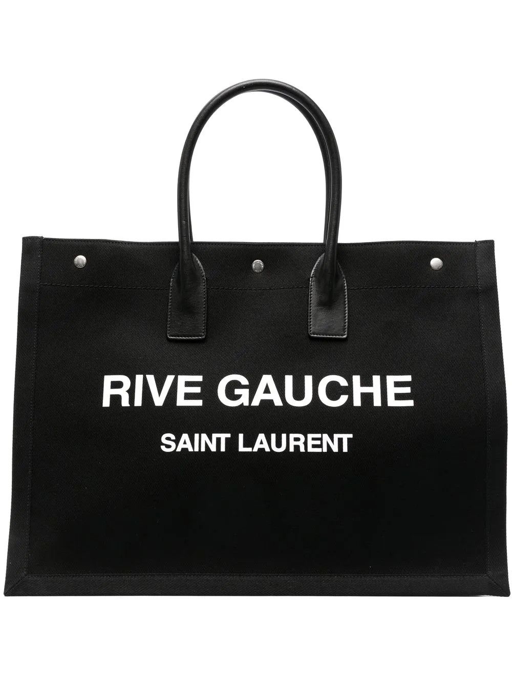 Saint Laurent Paris black large Rive Gauche tote bag Size ONE SIZE - 1 Thumbnail