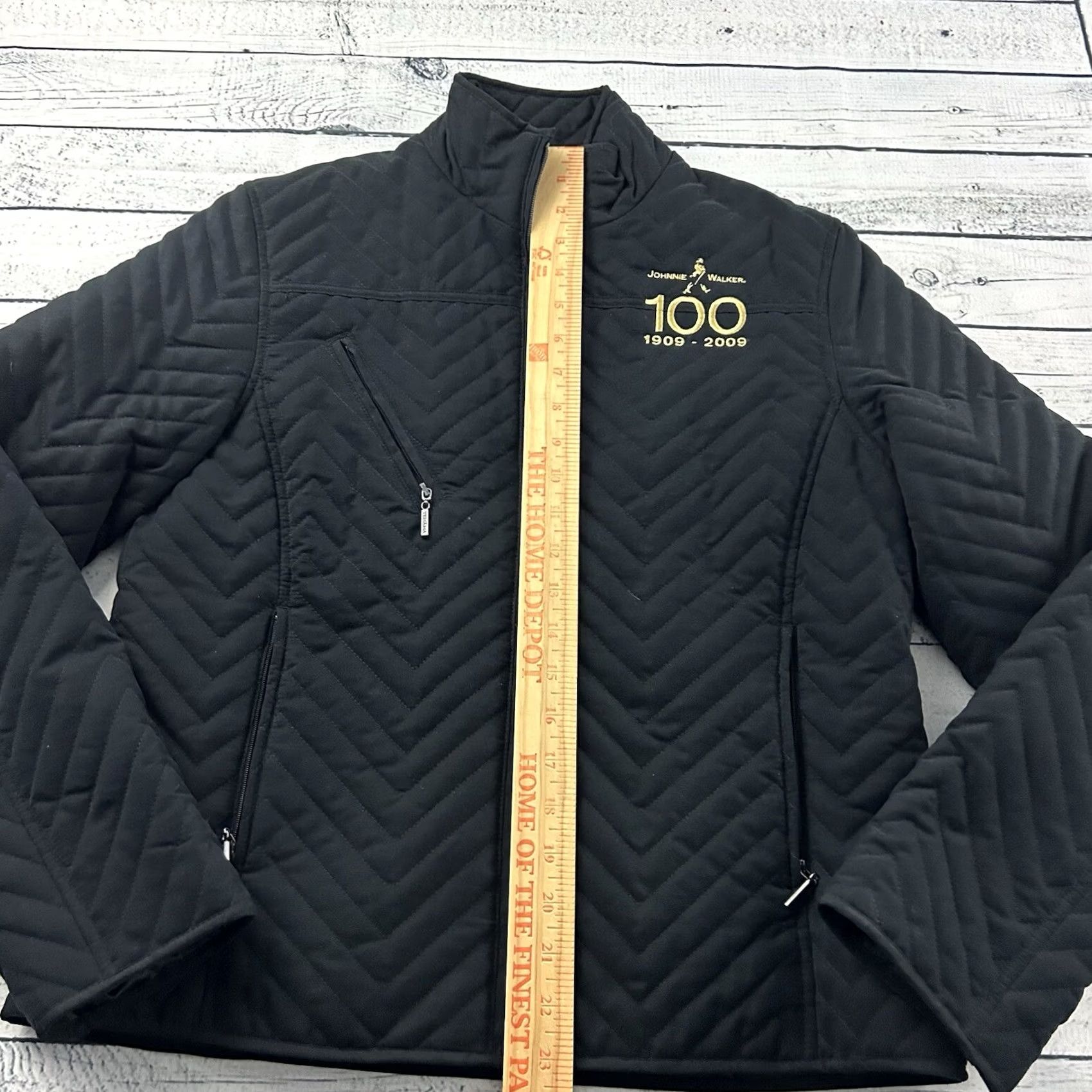 Vintage Tehama Jacket Women's Small Black Full Zip Johnnie Walker 100 Years Vintage? Size S / US 4 / IT 40 - 4 Thumbnail