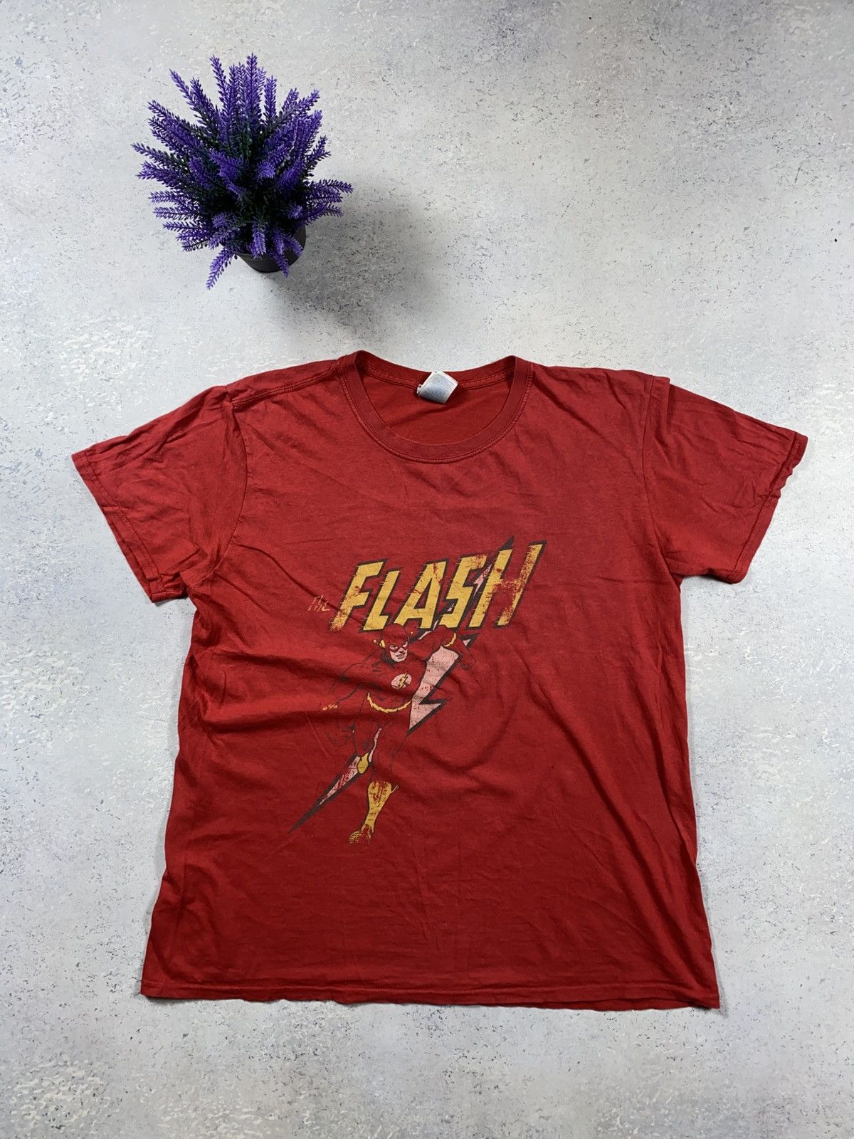 Gildan Men's T-shirt Gildan DC Comics Flash Flash Speed Distressed Size US L / EU 52-54 / 3 - 1 Thumbnail