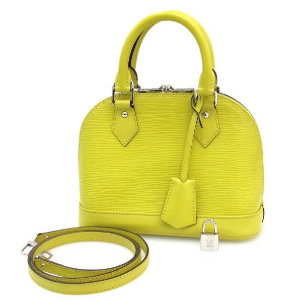 Louis Vuitton Epi Alma BB Shoulder Bag Yellow