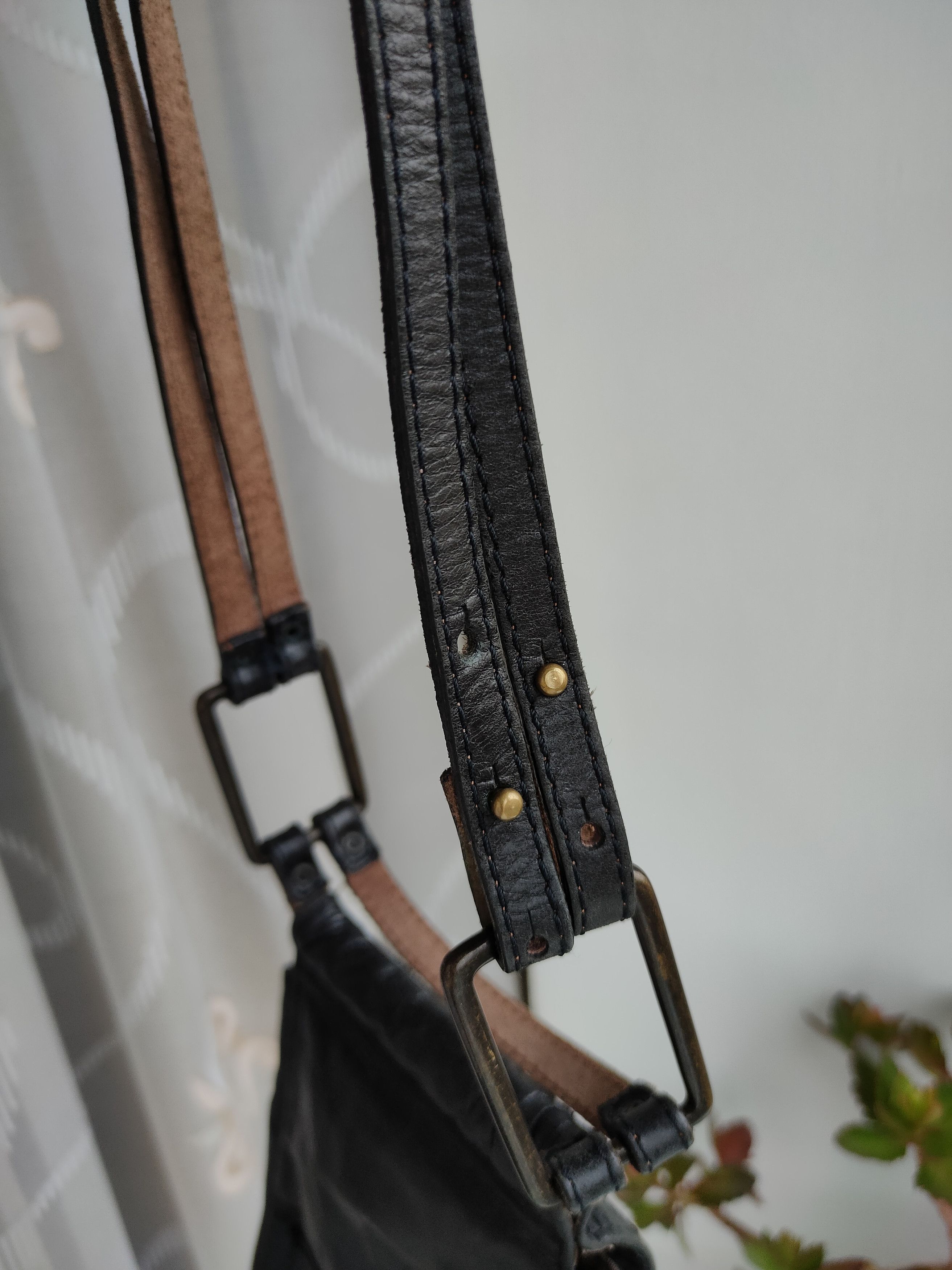Genuine Leather Abaco Paris Small Vintage Leather Bag France Handbag Size ONE SIZE - 9 Thumbnail