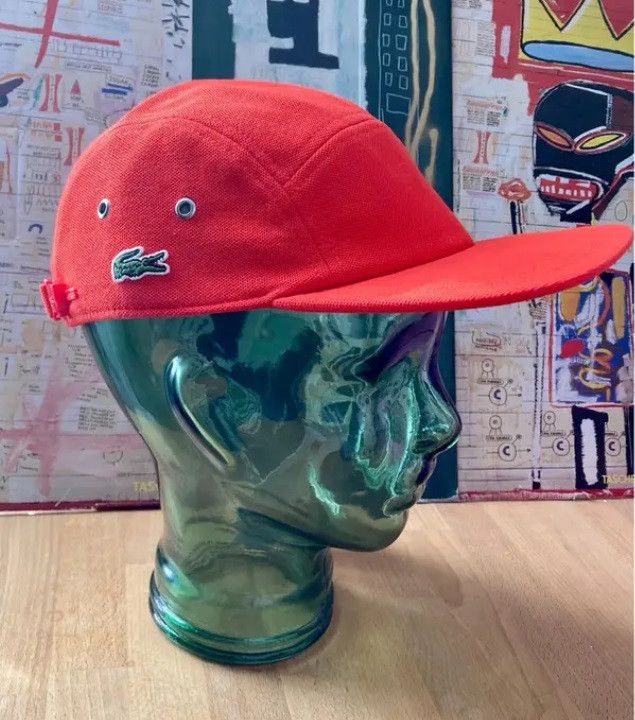Lacoste red girolle cap hat casquette large new ds PIQUE Size ONE SIZE - 1 Thumbnail