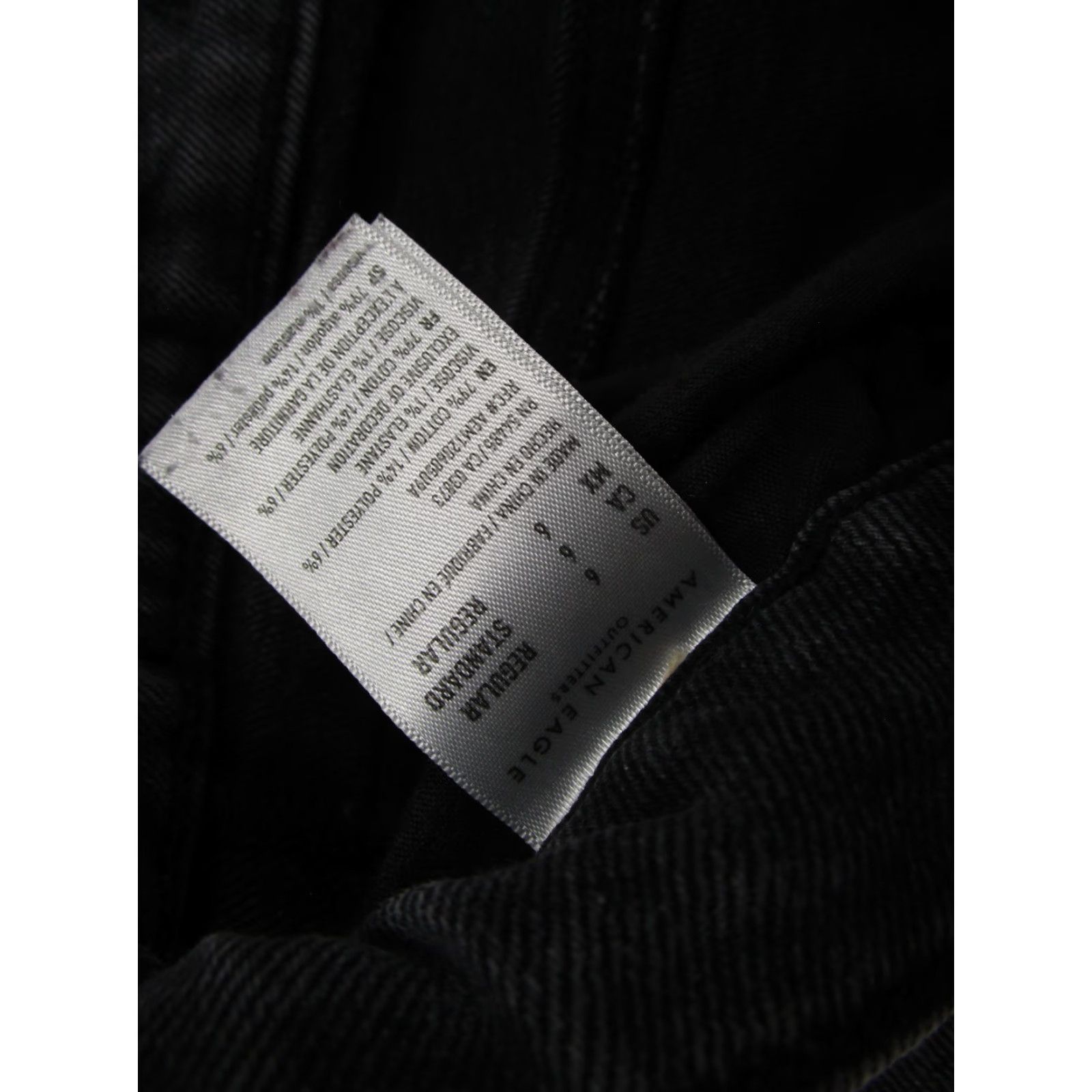 American Eagle Outfitters American Eagle Outfitters Jeans Womens Size 6 Black Stretch Denim High Rise Mom Size 28" / US 6 / IT 42 - 5 Thumbnail