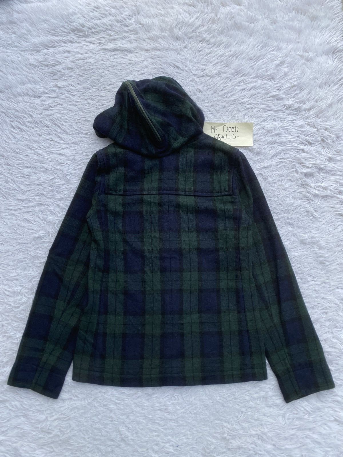 A.P.C. Rare Vintage A.P.C Checkered Wool Hooded Jacket Size US XS / EU 42 / 0 - 18 Thumbnail