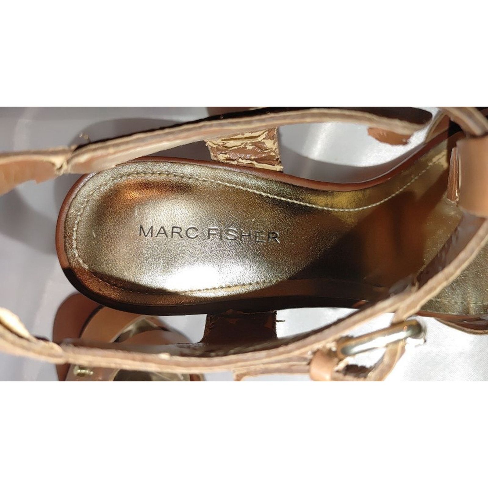 Marc Fisher Marc Fisher Peep Toe Wedge Size 8M Size US 8 / IT 38 - 6 Thumbnail