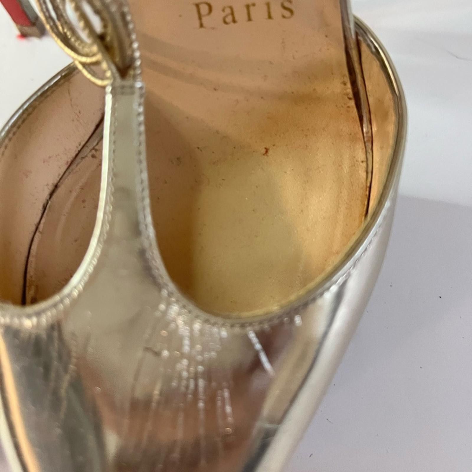 Christian Louboutin Christian Louboutin Lady Peep Glitter Platform Heels EU 36 Size US 5.5 / IT 35.5 - 10 Thumbnail