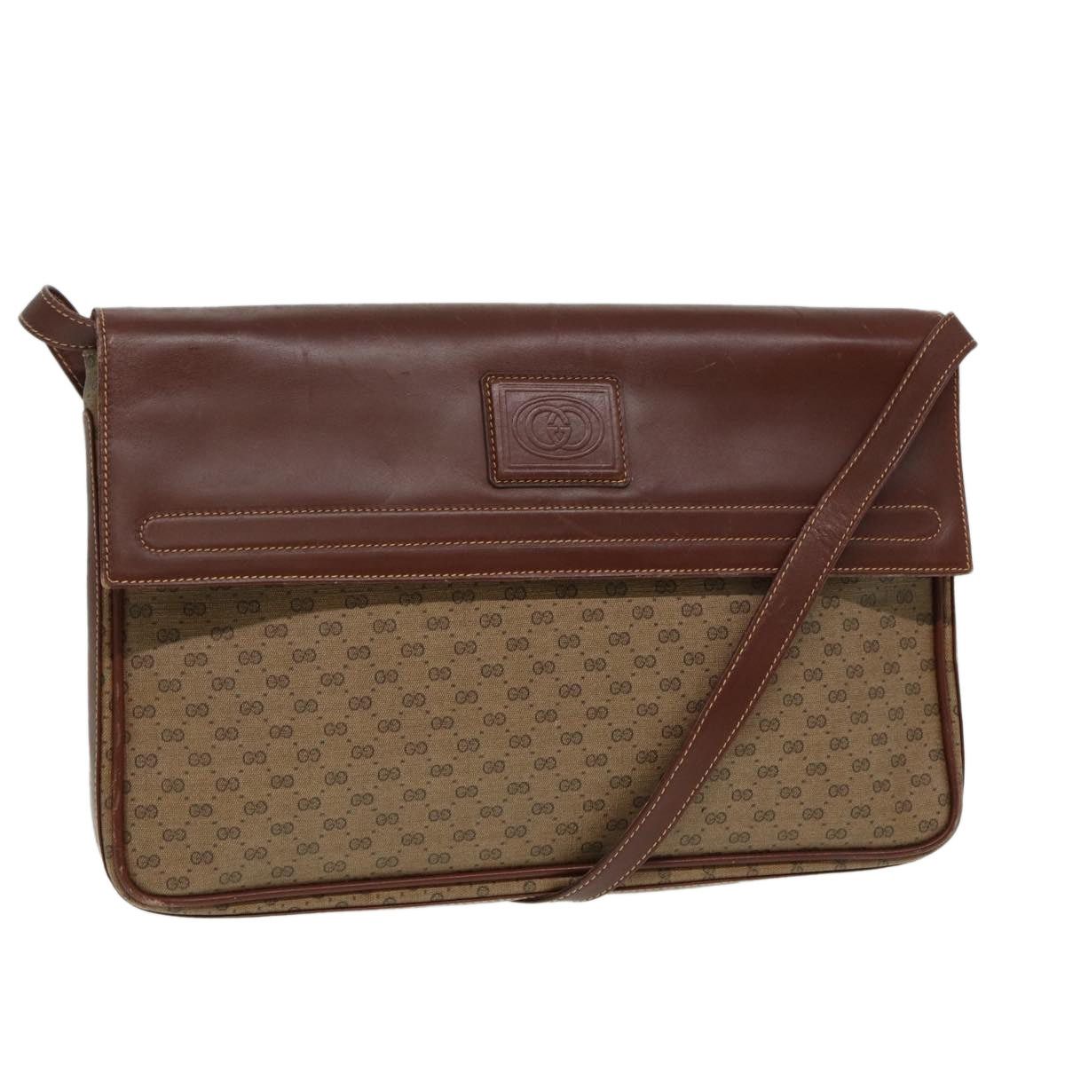 Gucci GUCCI Micro GG Supreme Shoulder Bag Pvc Brown Beige 004 112 Size ONE SIZE - 1 Thumbnail