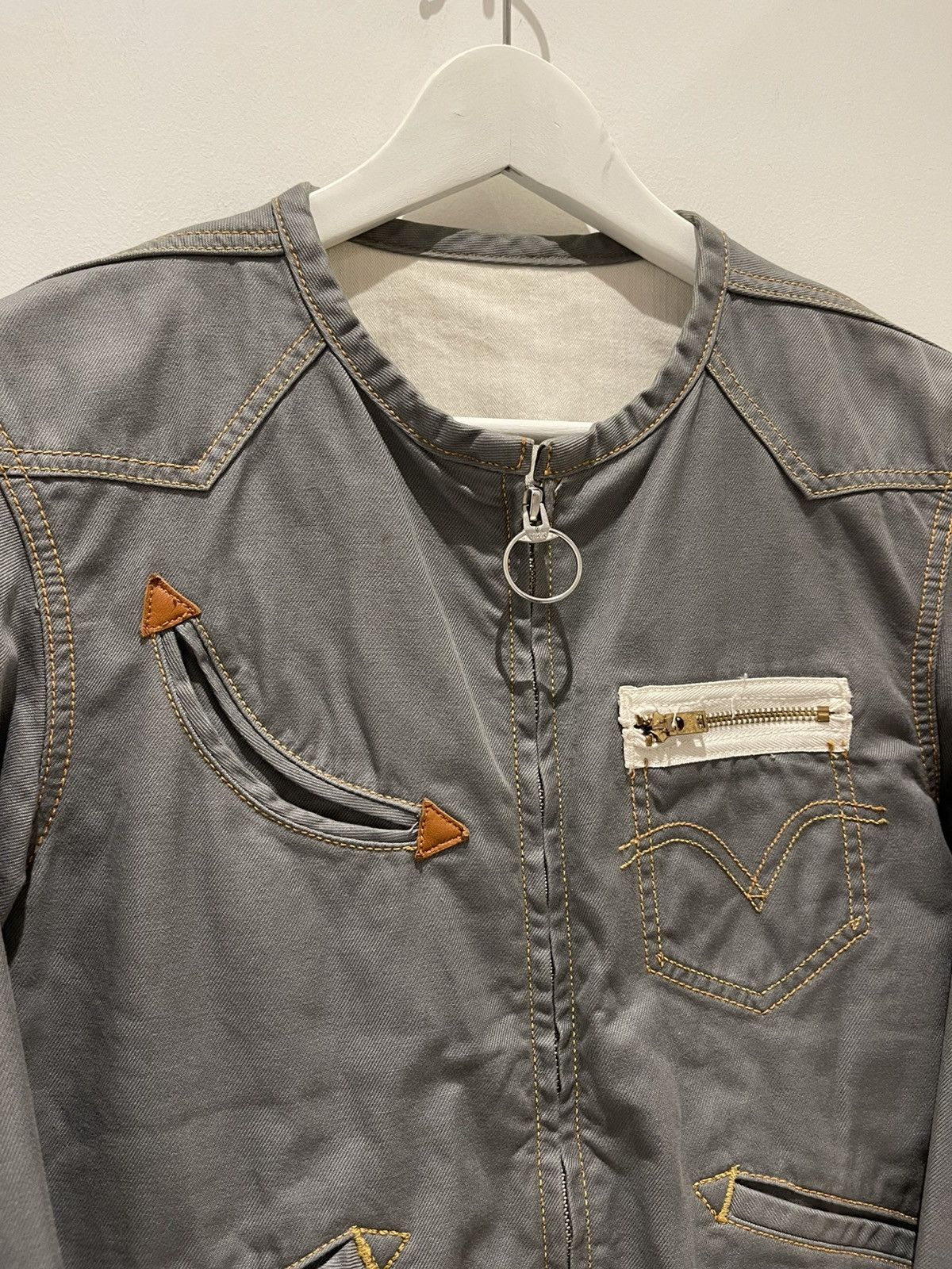 Number (N)ine Levi's Lefty Jean by Takahiro Kuraishi Cropped Zip Jacket Size US S / EU 44-46 / 1 - 7 Thumbnail