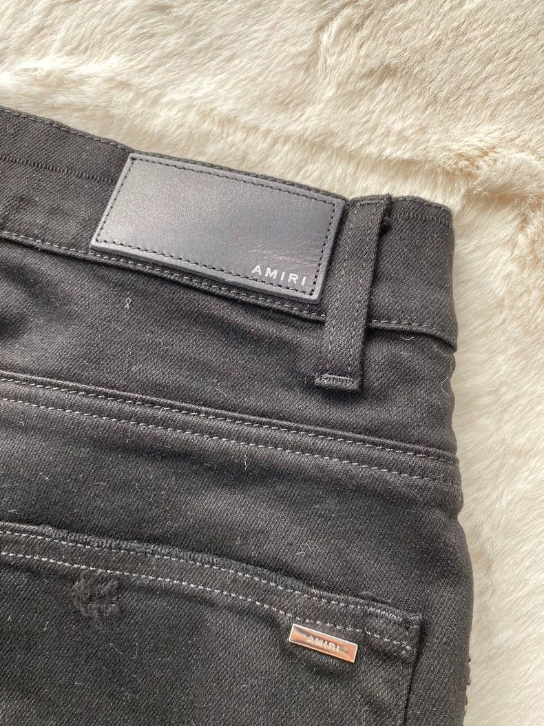 Amiri Amiri Black Suede MX1 Jean Size US 29 - 3 Thumbnail