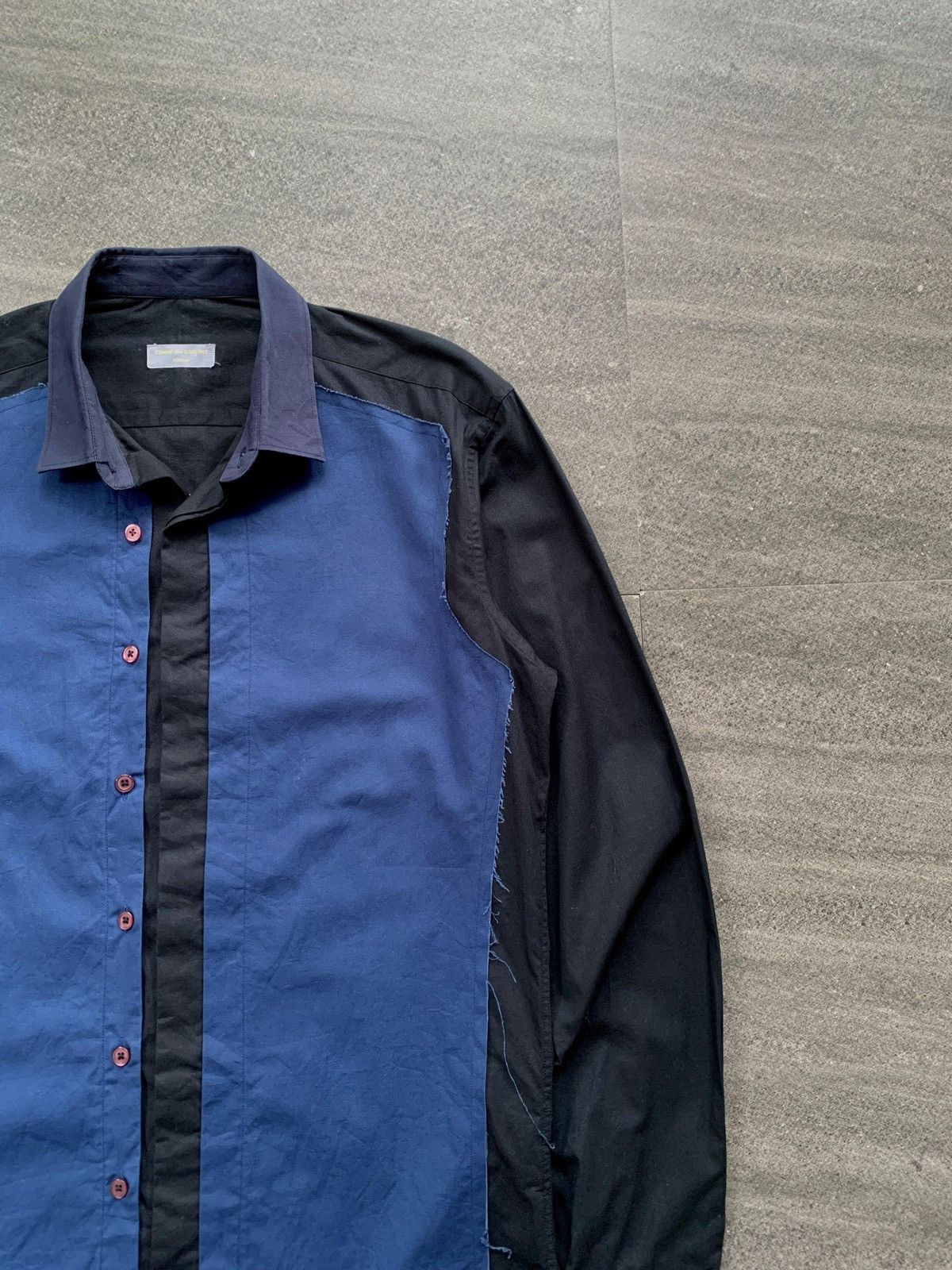 Comme des Garcons Homme FREE IMPORT TAX 90s Paneled Reworked Shirt Size US M / EU 48-50 / 2 - 2 Thumbnail