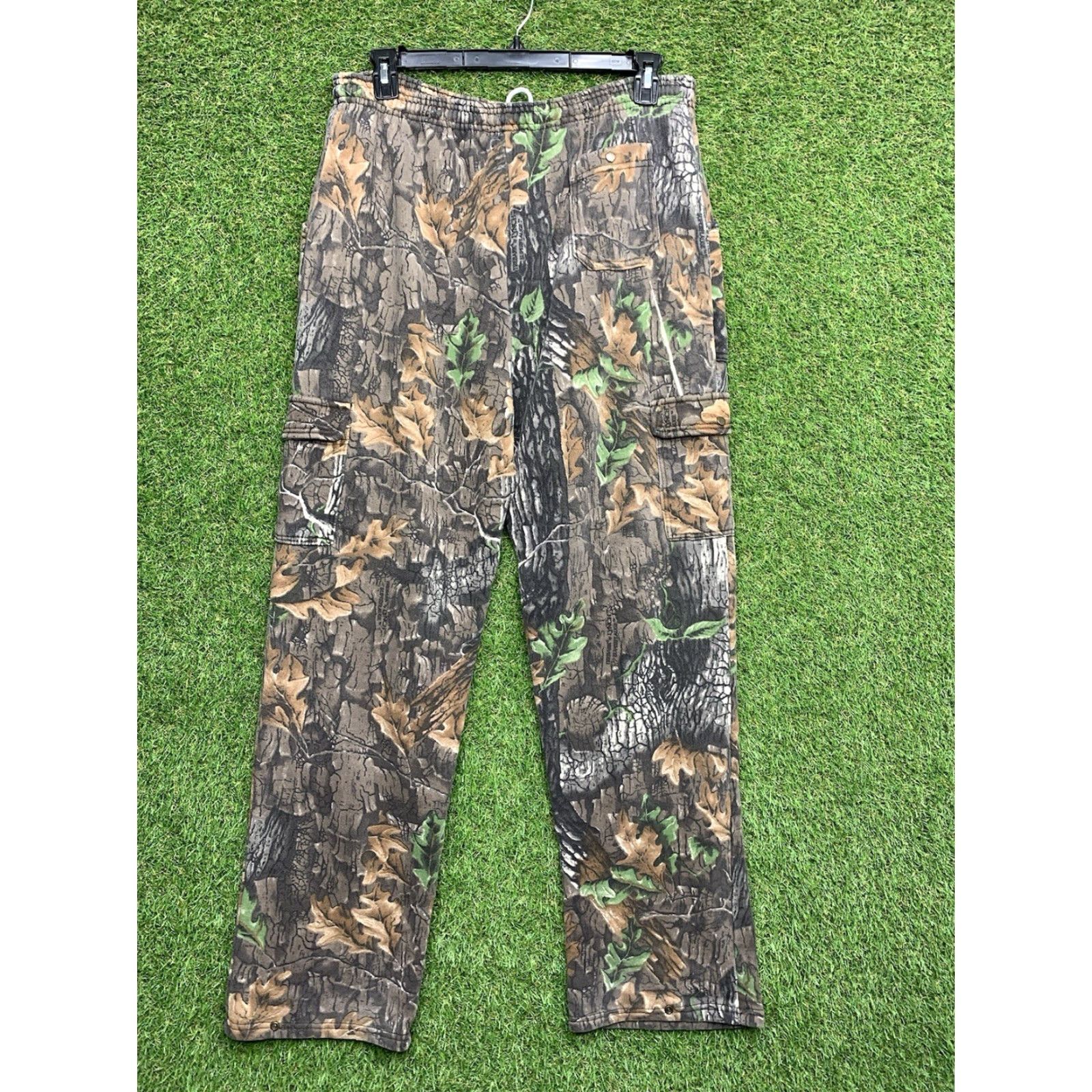 Jerzees VINTAGE Jerzees Camo Sweatpants Mens 2XL Outdoors Trebark Bigwoods Baggy Cargo Pants Sweatpants Brown Camouflage 90s Mens Size US 39 - 2 Thumbnail