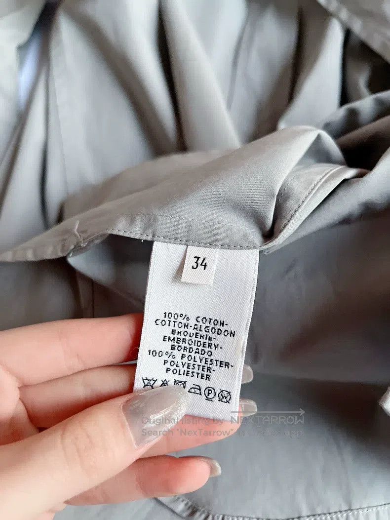 Hermes Hermes Gray long-sleeved dress Size XXS / US 00 / IT 34 - 2 Thumbnail