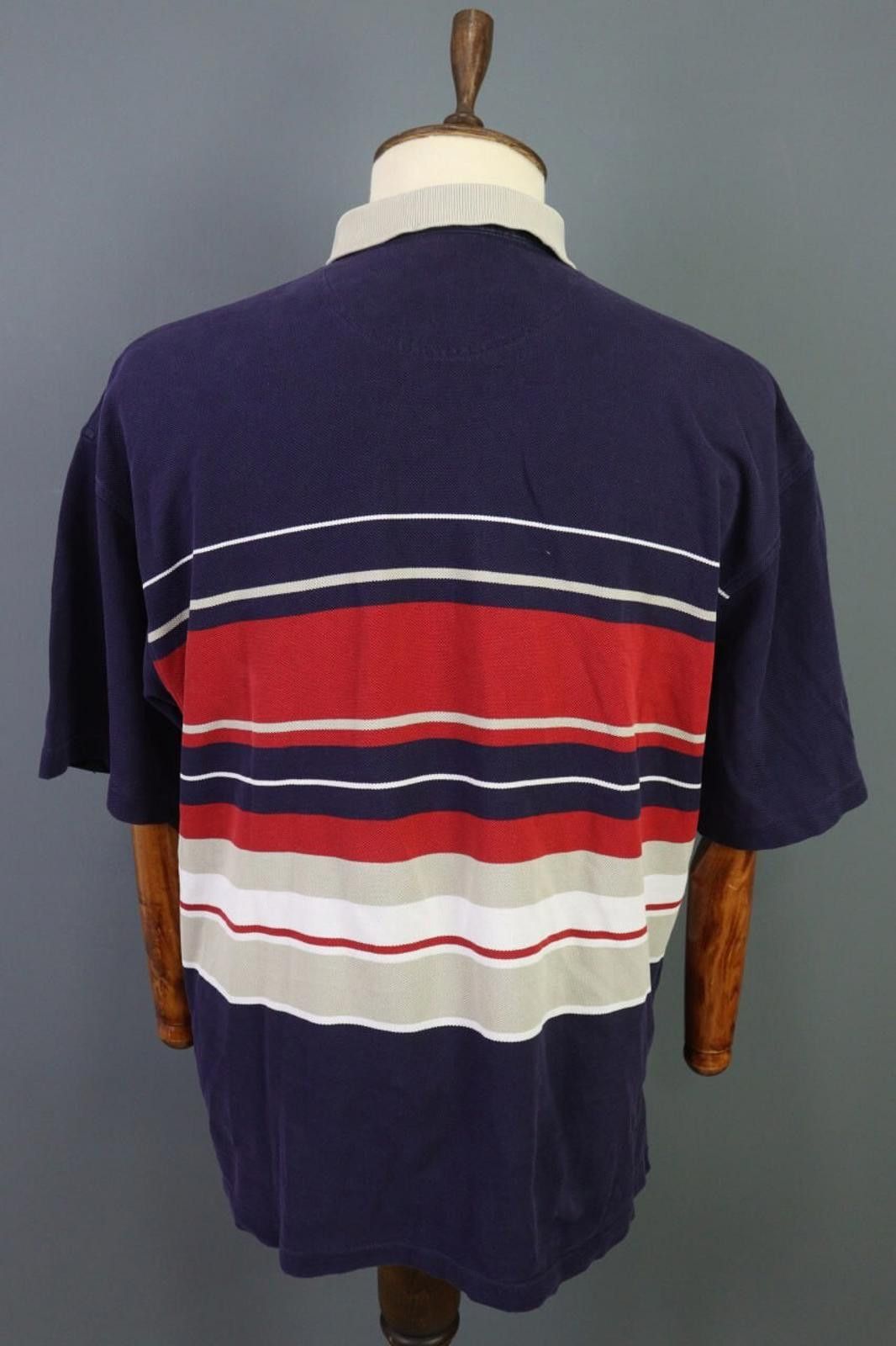 Lacoste Lacoste Multicolor Striped Polo Shirt Size 6 / XL Size US M / EU 48-50 / 2 - 9 Thumbnail