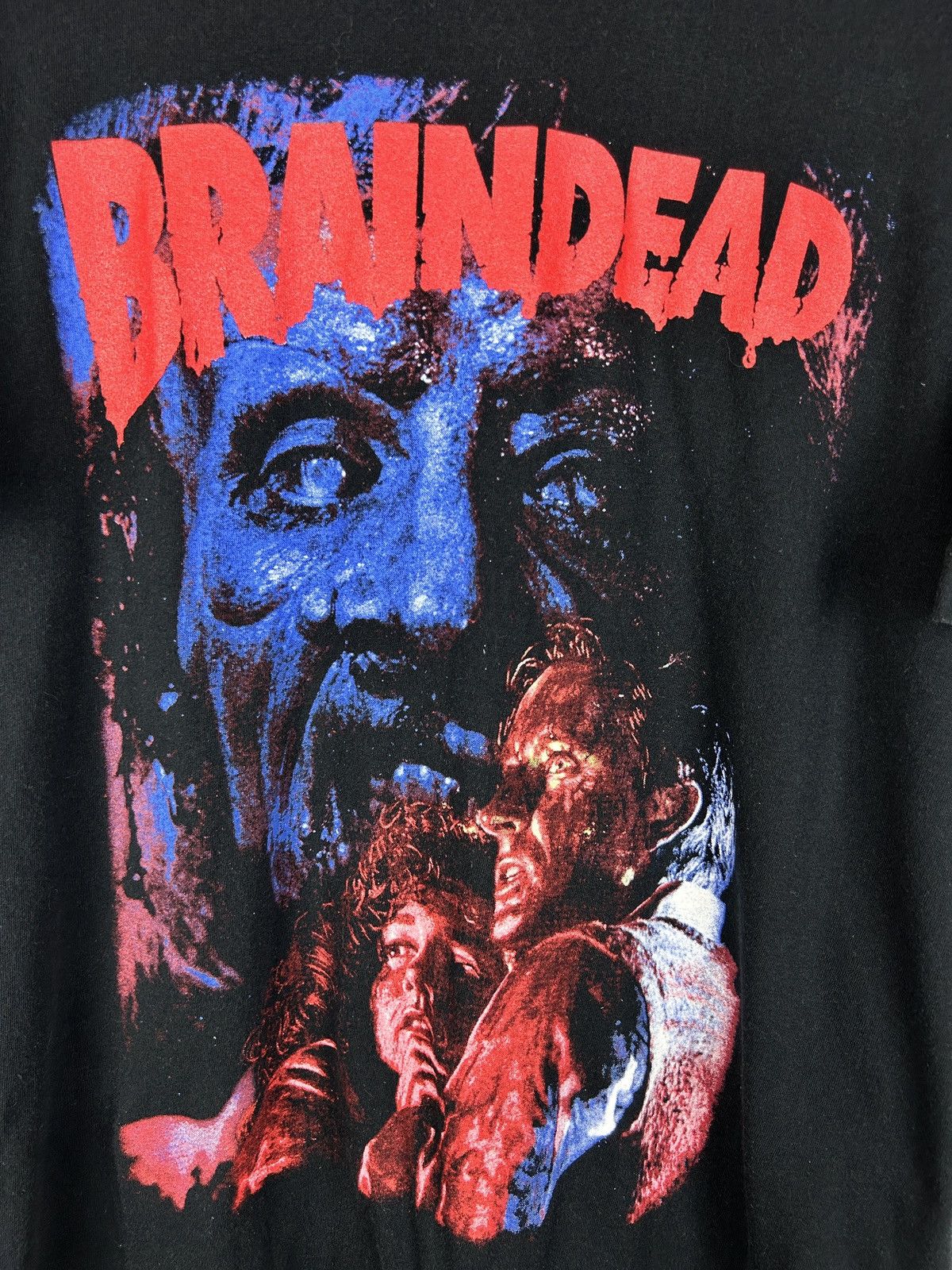 Vintage 90s Braindead 1992 Dead Alive Horror Comedy Movie T-Shirt XL Size US XL / EU 56 / 4 - 2 Thumbnail