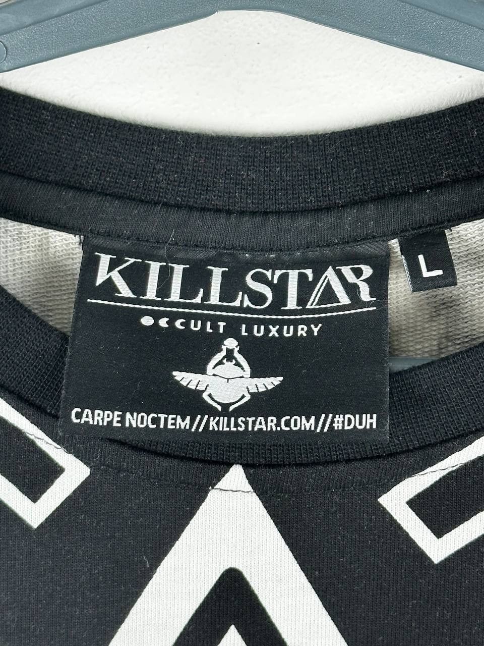 Japanese Brand × Killstar Killstar Satanic Sweatshirt Too Rare To Die Black/White Size US L / EU 52-54 / 3 - 11 Thumbnail