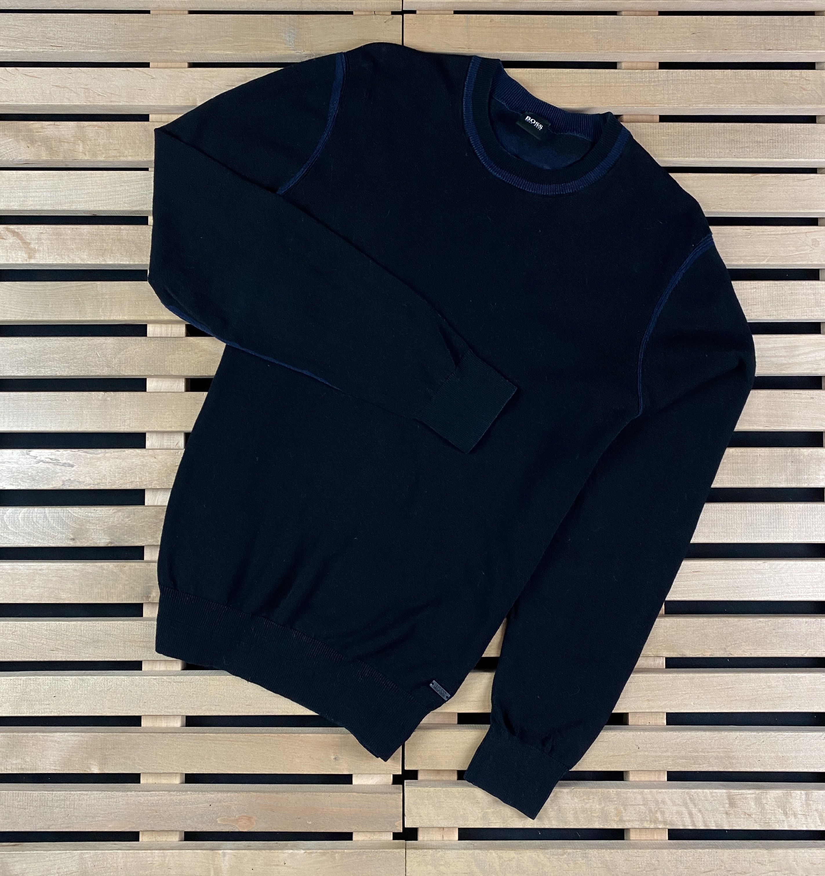 Hugo Boss Mens Sweater Long Sleeve Hugo Boss Size L Black Size US L / EU 52-54 / 3 - 1 Thumbnail