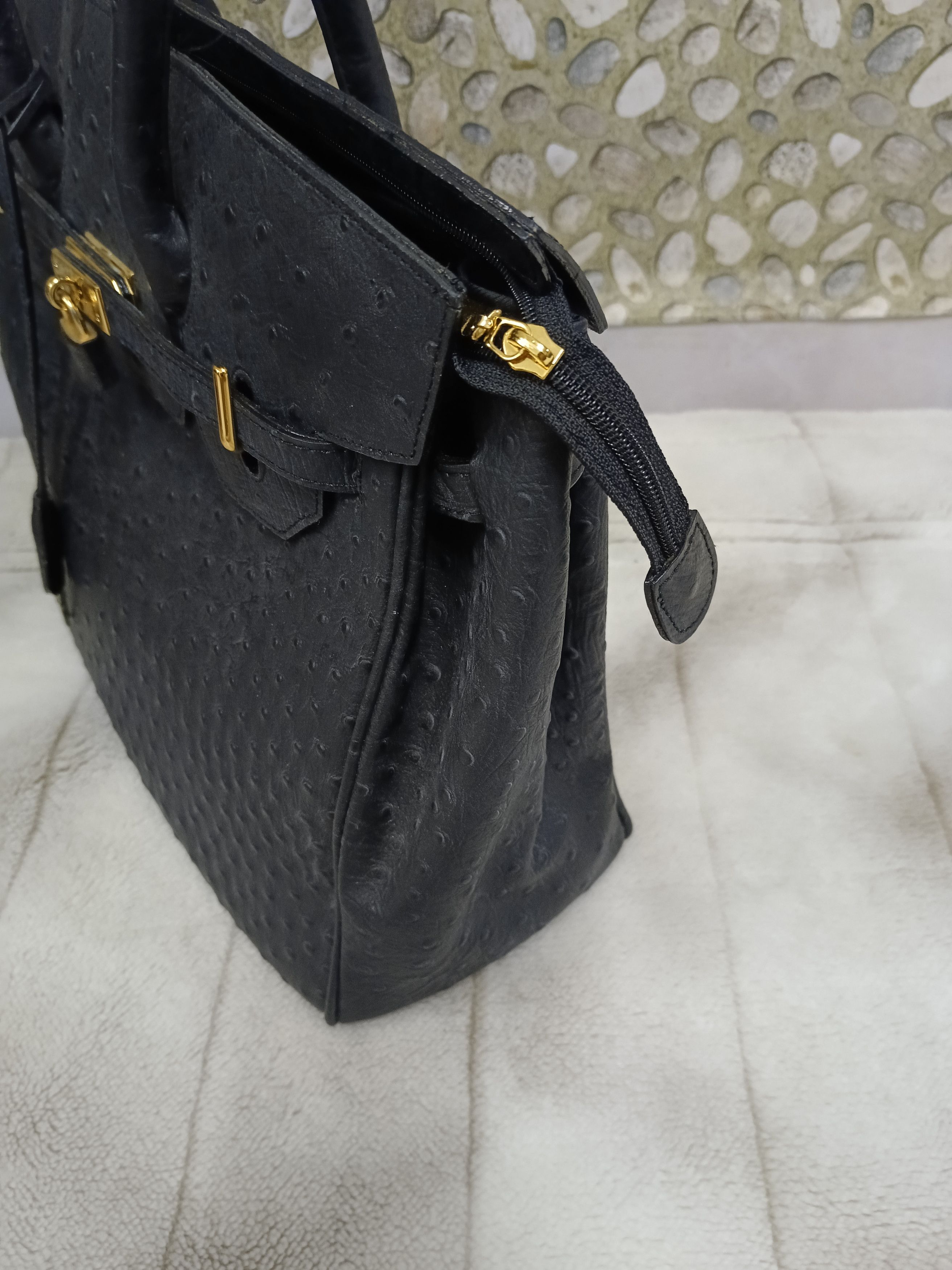 Leather BIRKIN OSTRICH LEATHER Size ONE SIZE - 4 Thumbnail