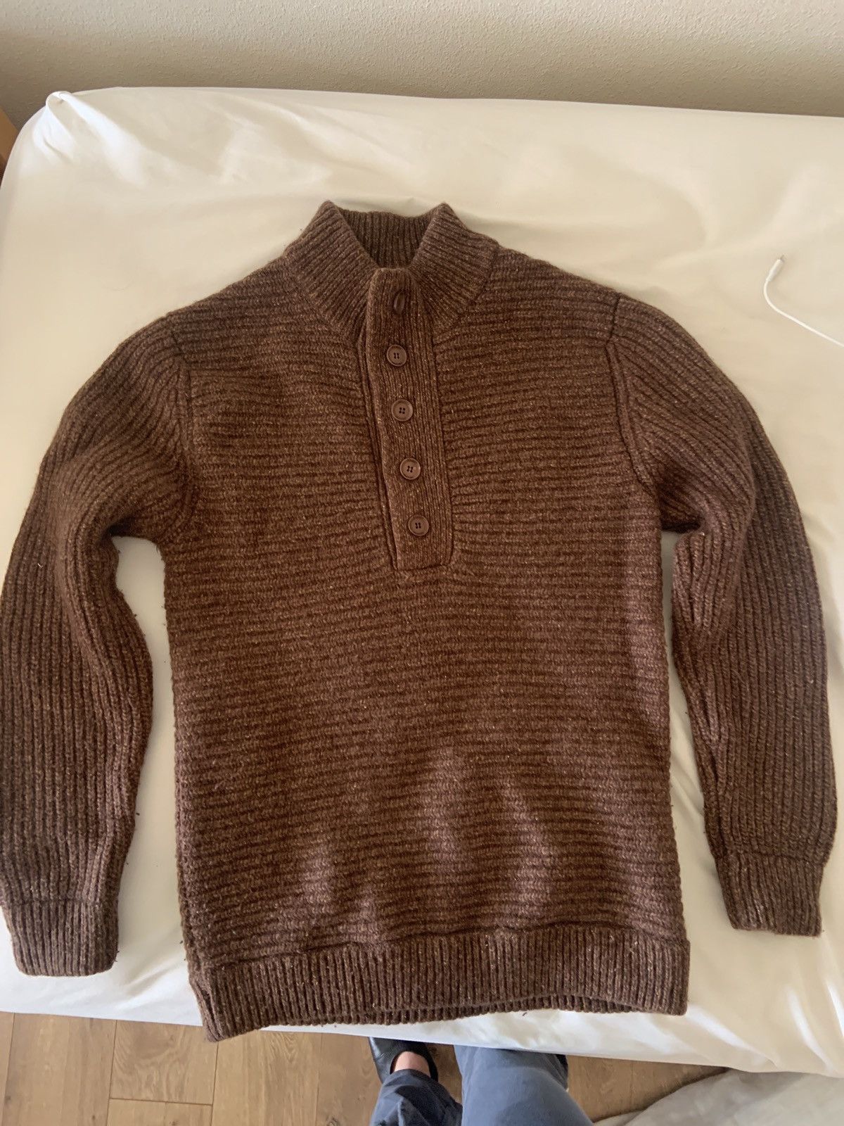 Cos Stussy deluxe rib knit lambswool brown sweater Size US M / EU 48-50 / 2 - 4 Thumbnail